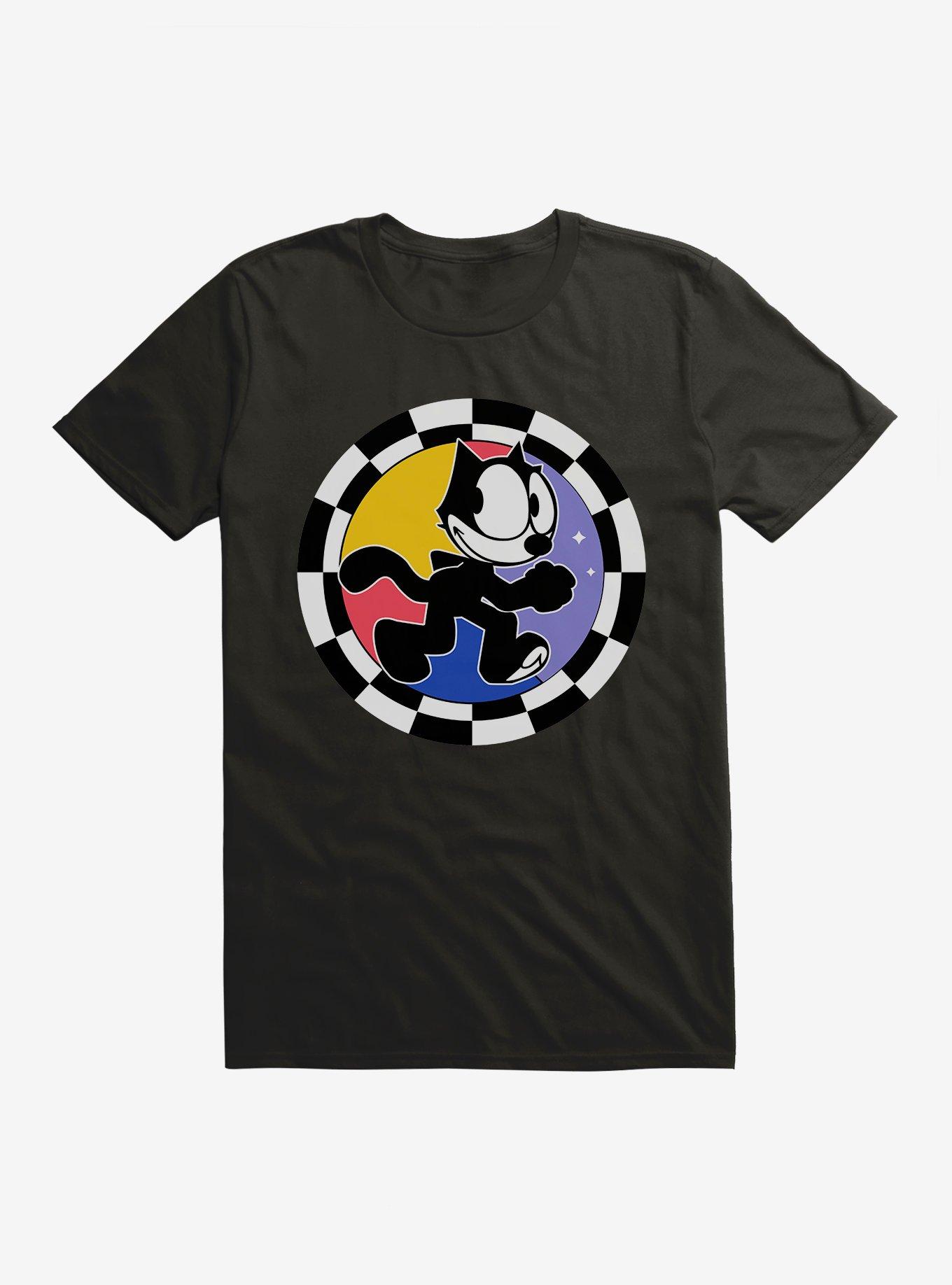 Felix The Cat Circular Checkers T-Shirt, , hi-res