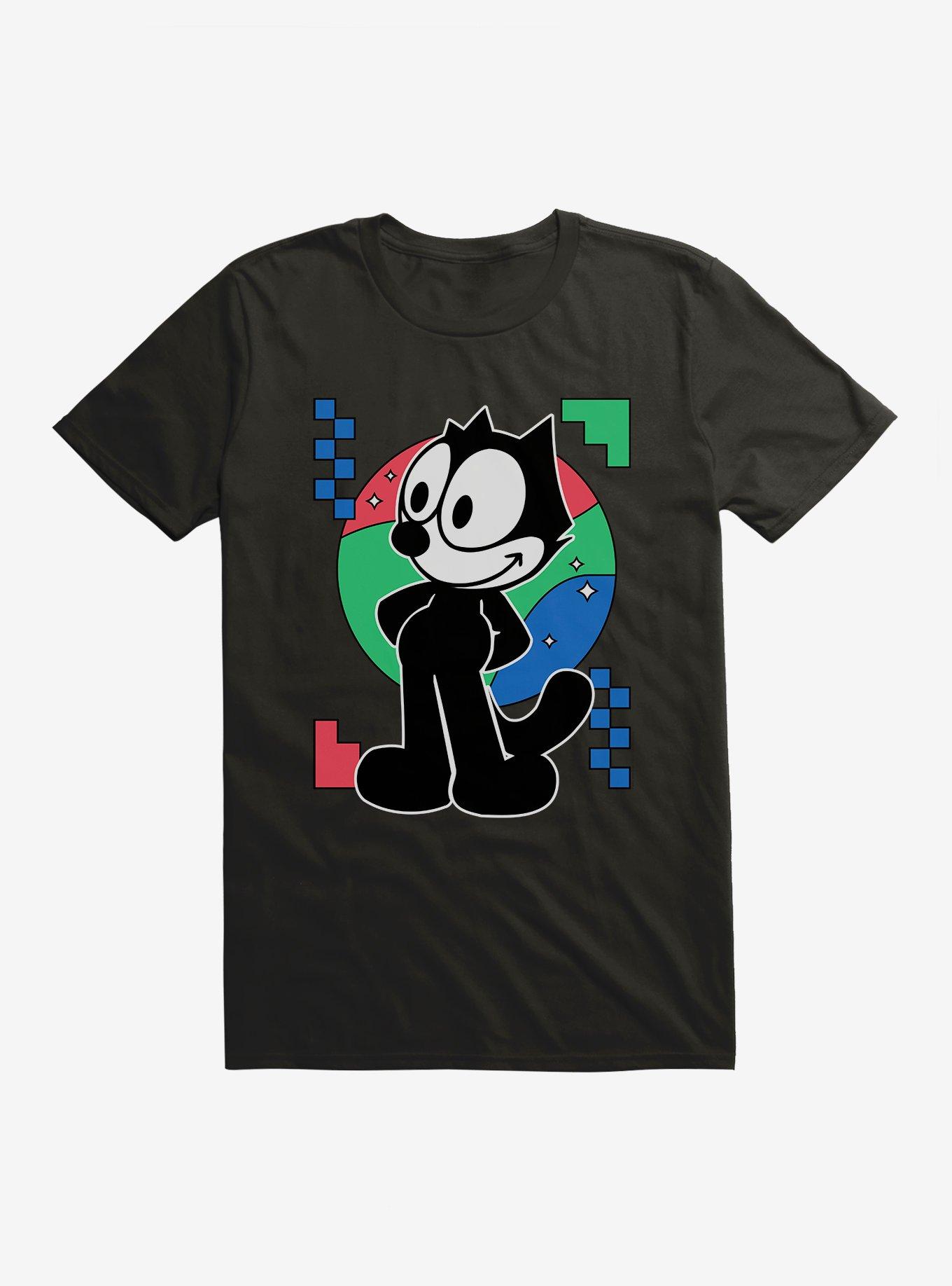 Felix The Cat Diamond Stars Portrait T-Shirt