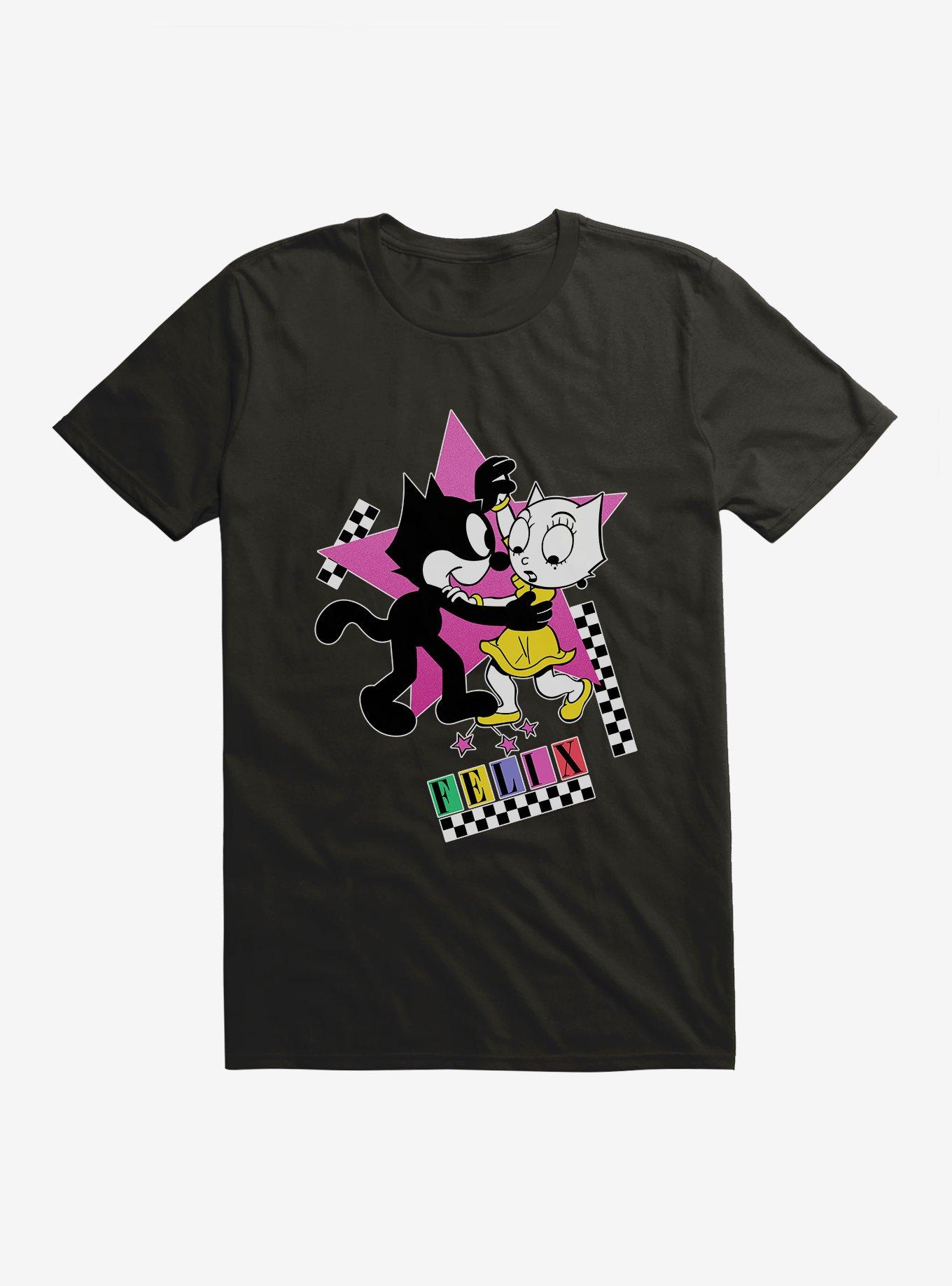 Felix The Cat Kitty And Felix Dancing T-Shirt, , hi-res