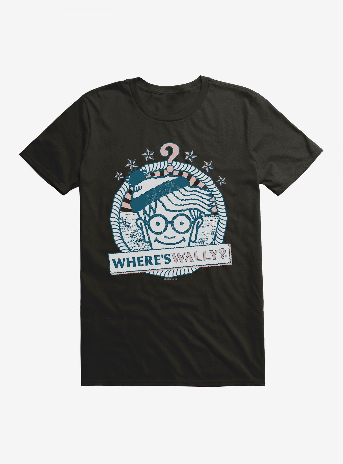 Where's Waldo? Where's Wally T-Shirt, BLACK, hi-res