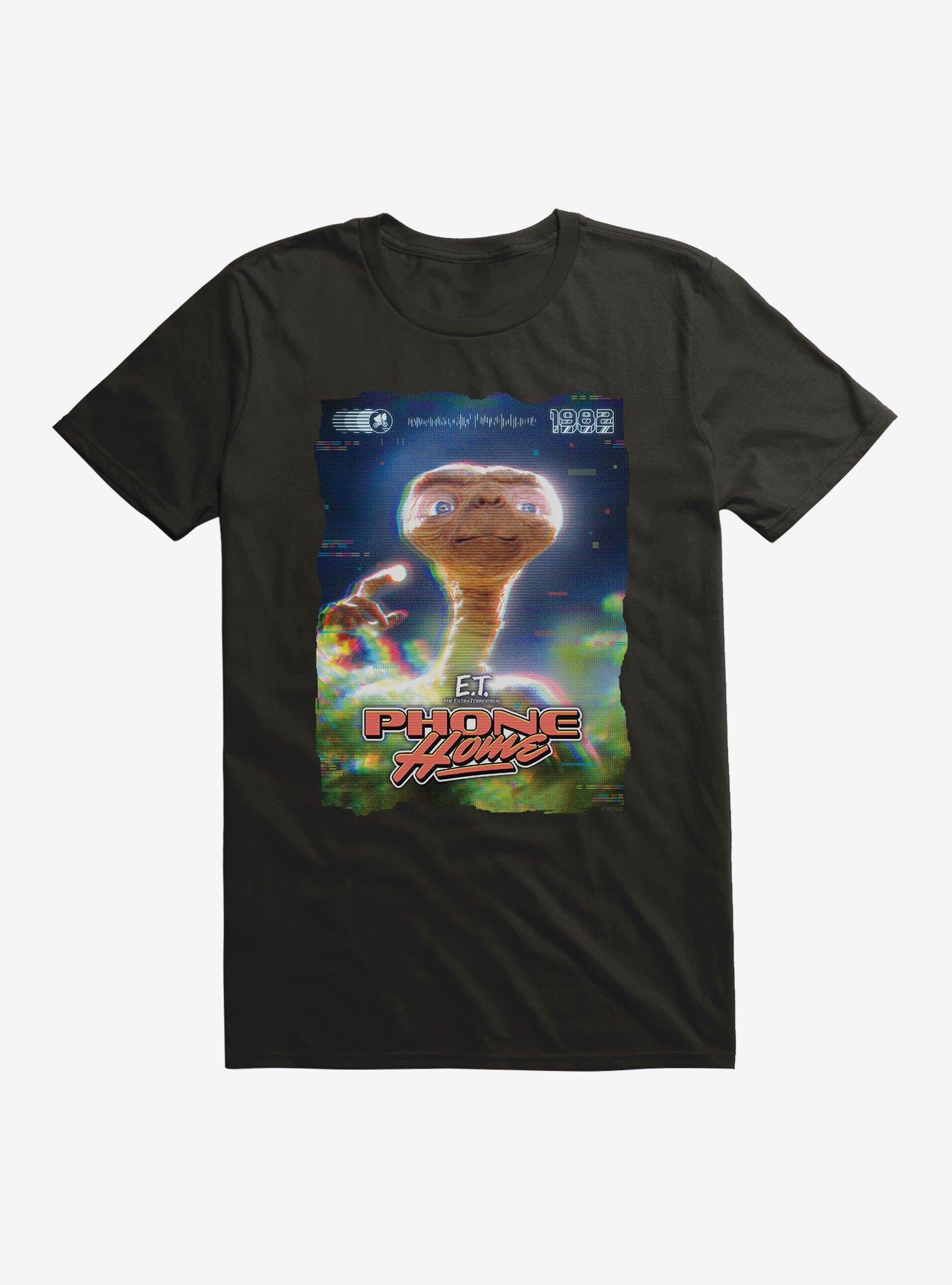 E.T. Phone Home 1982 82 T-Shirt, BLACK, hi-res