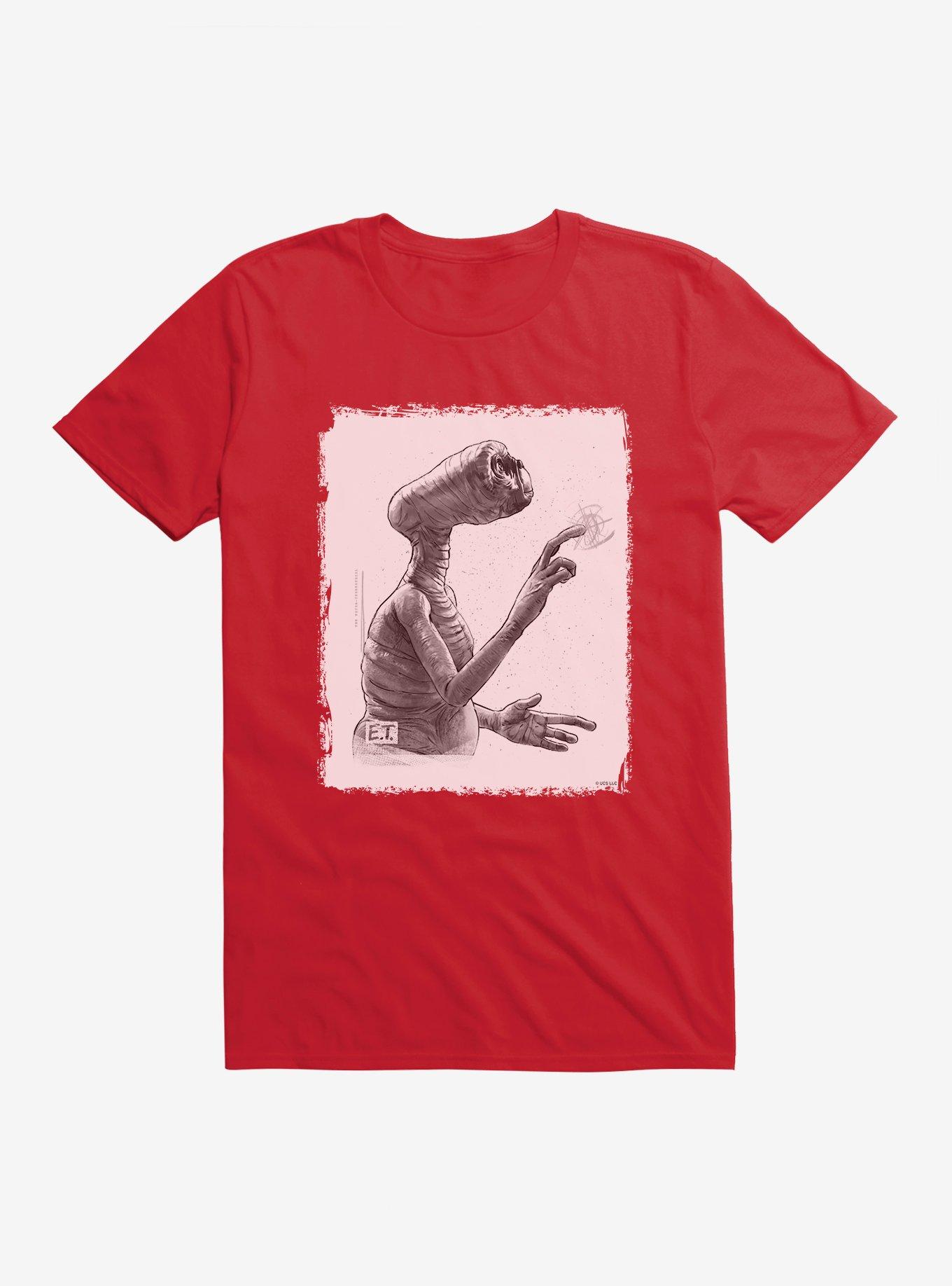 E.T. Sketch T-Shirt, RED, hi-res