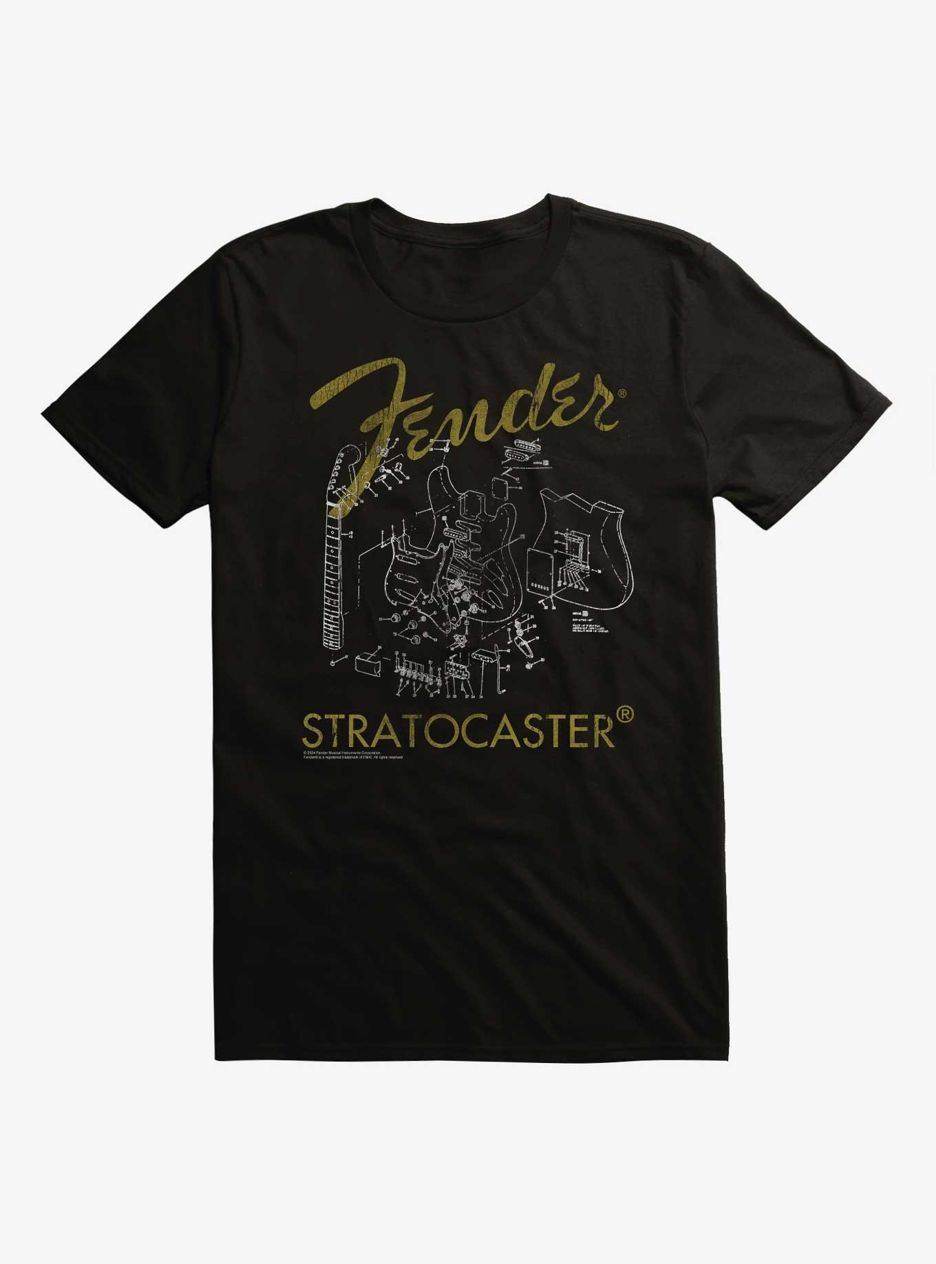 Fender Strarocaster Distressed T-Shirt