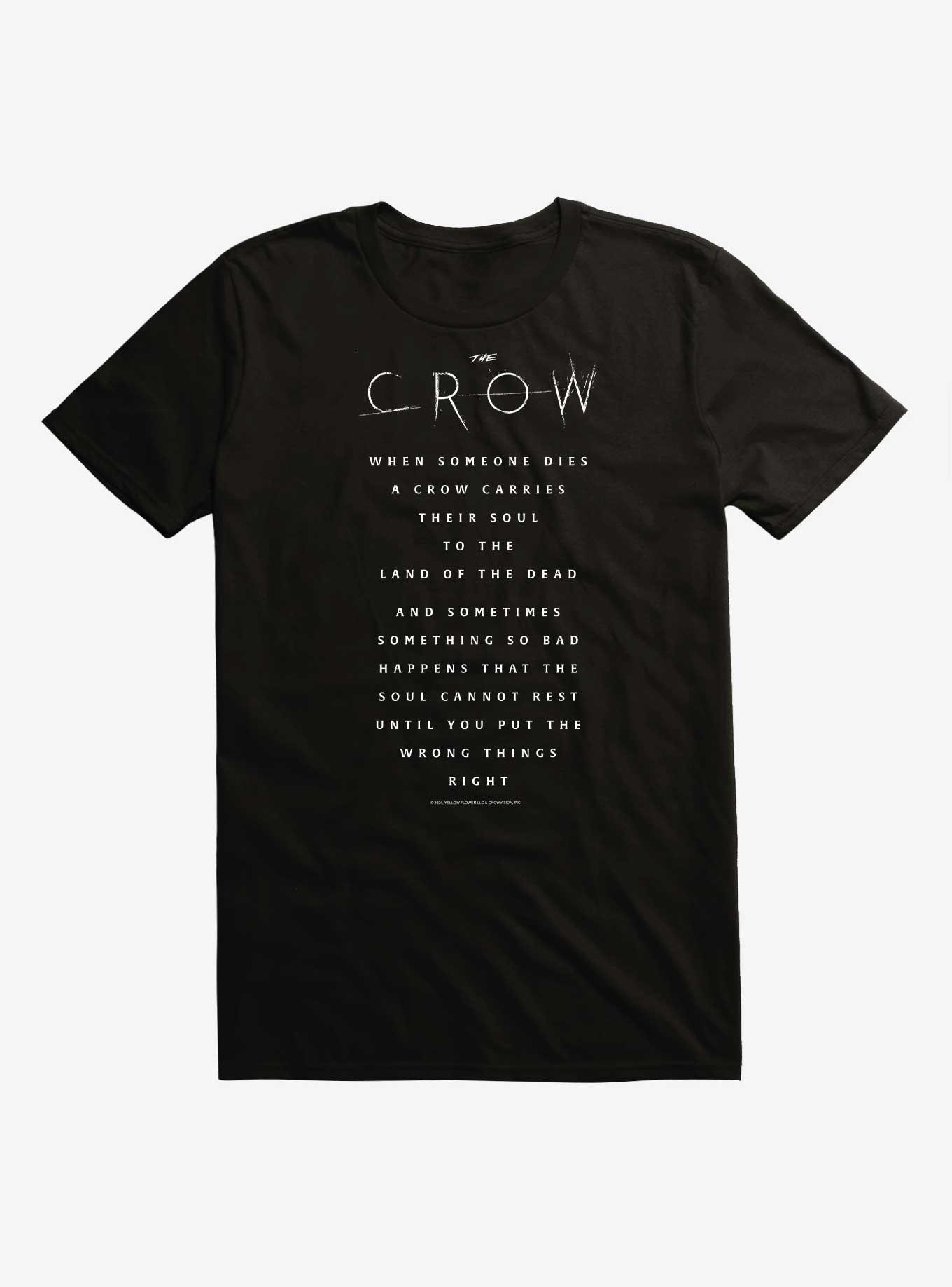 The Crow 24 Dead Quote T-Shirt, , hi-res