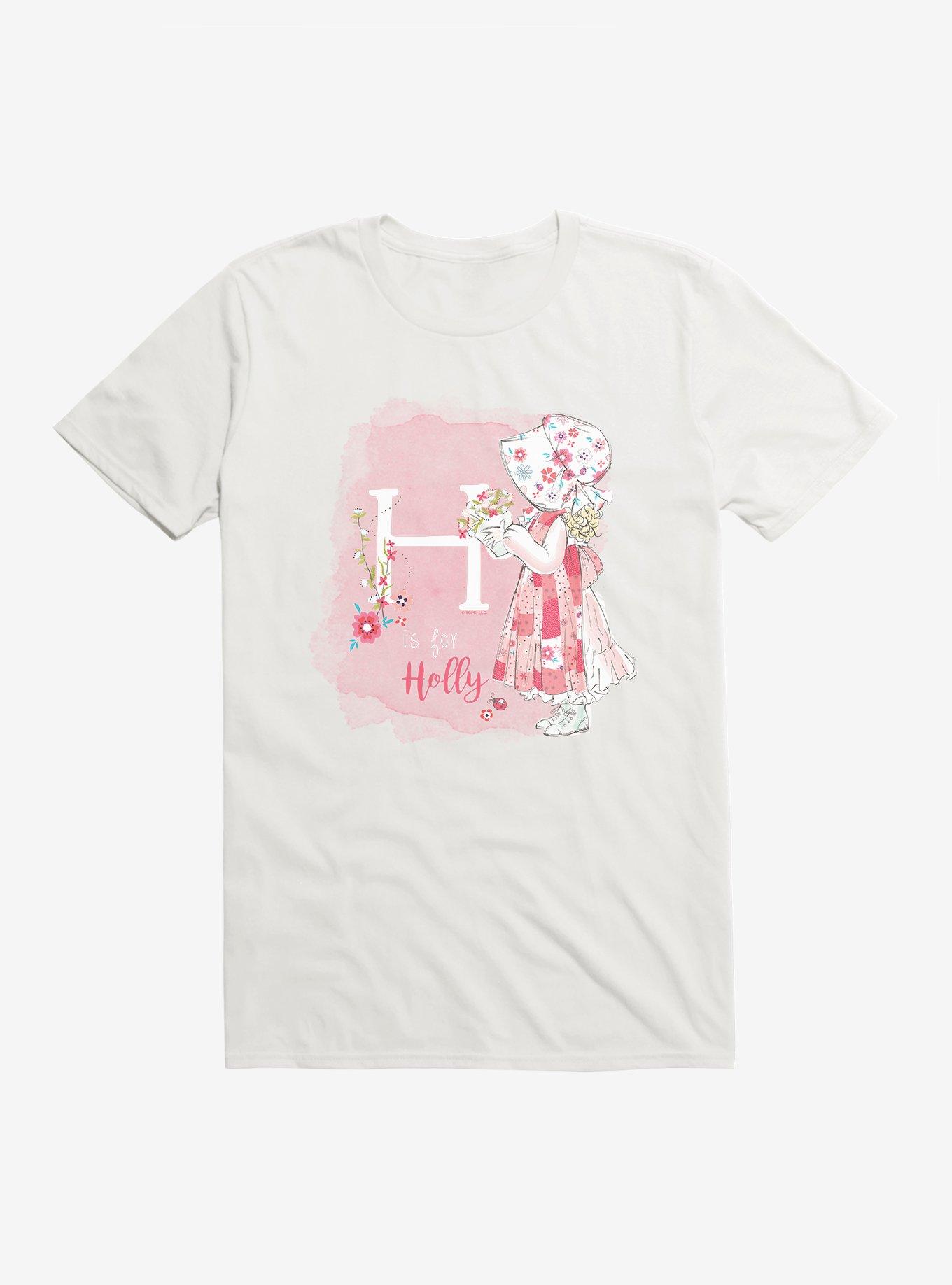 Holly Hobbie H Is For Holly T-Shirt, WHITE, hi-res