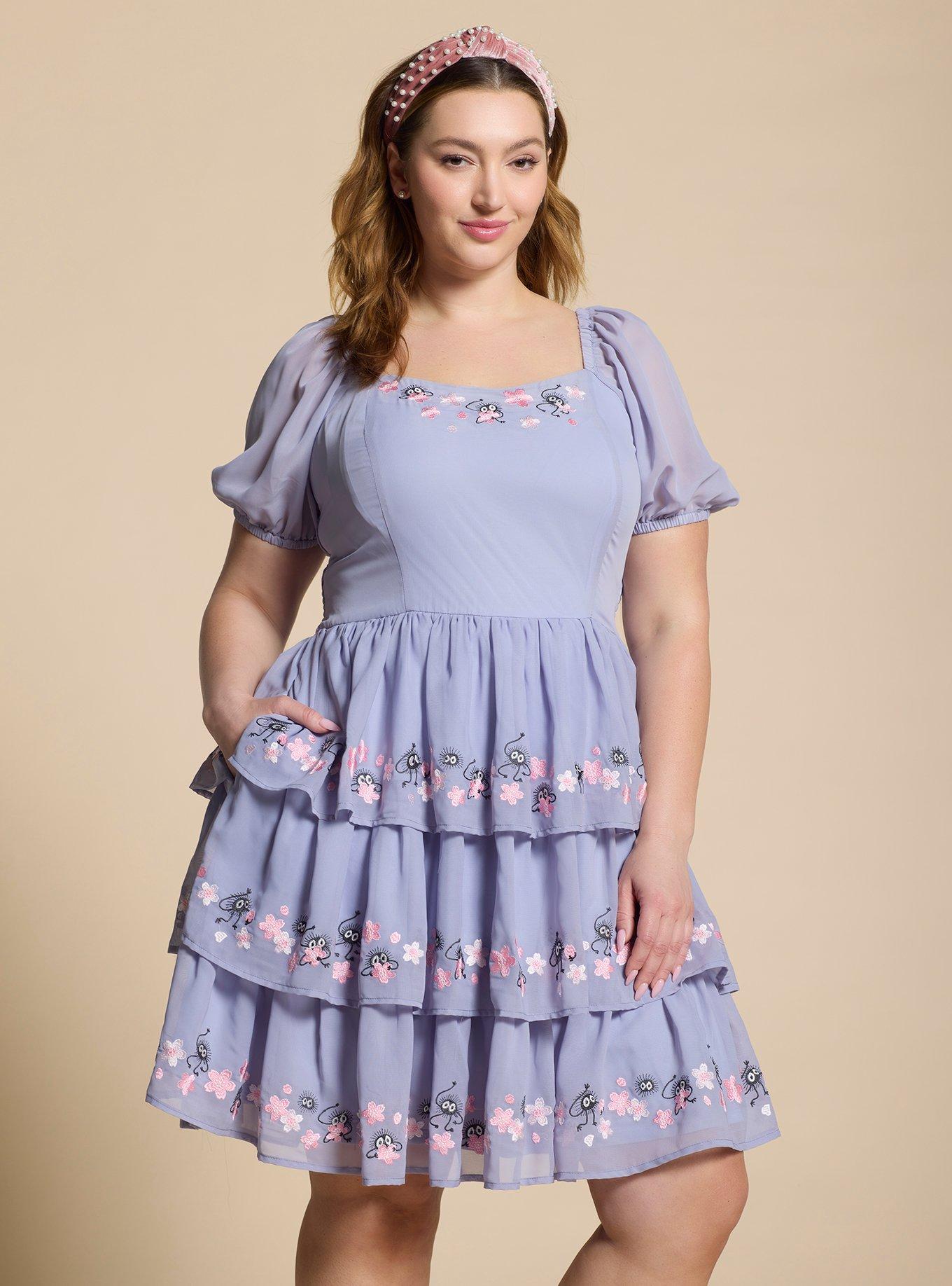 Her Universe Studio Ghibli® Spirited Away Soot Sprites Cherry Blossom Dress Plus Size, , hi-res