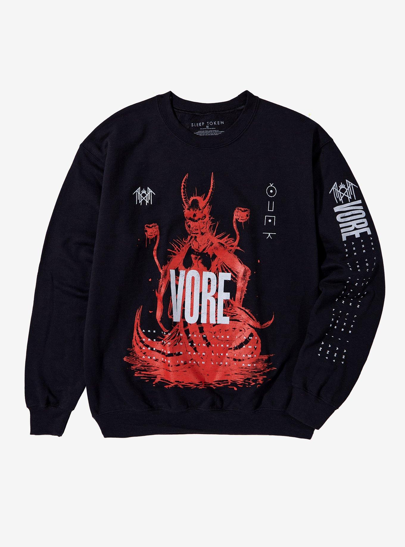 Sleep Token Vore Text Männer Sweatshirt Schwarz XL Produktbild-Vorschau 8