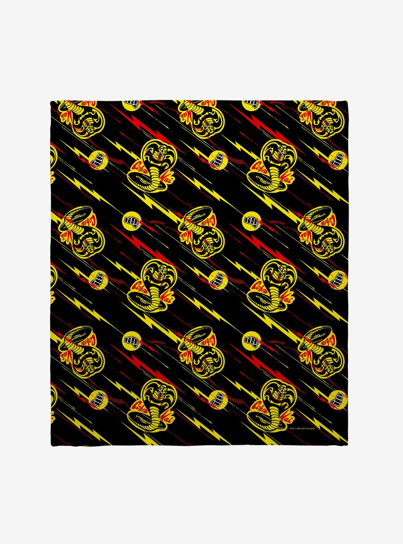 Cobra Kai Logo Pattern Throw Blanket, , hi-res