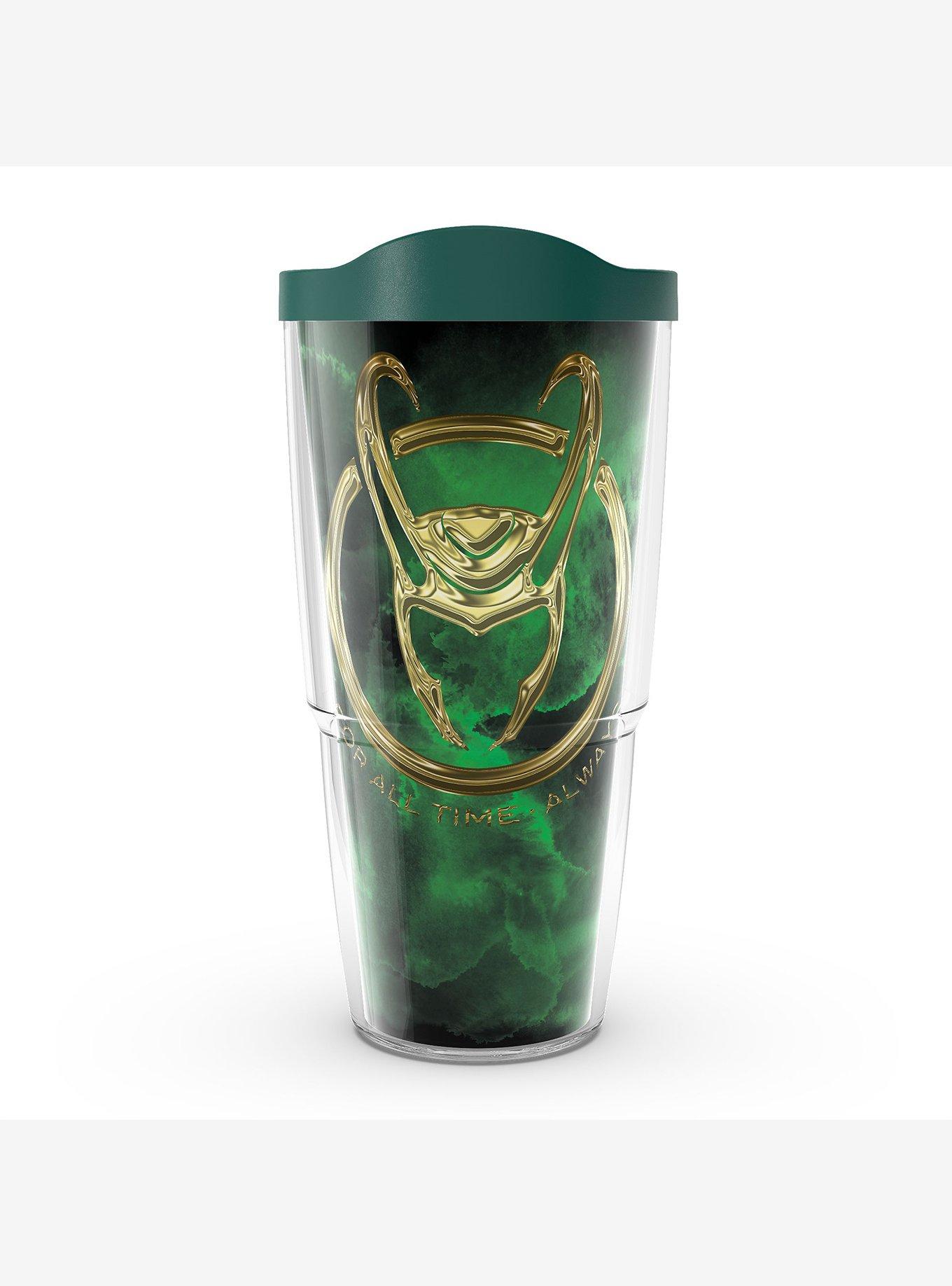 Marvel Loki Green Tie Dye 24oz Tumbler, , hi-res