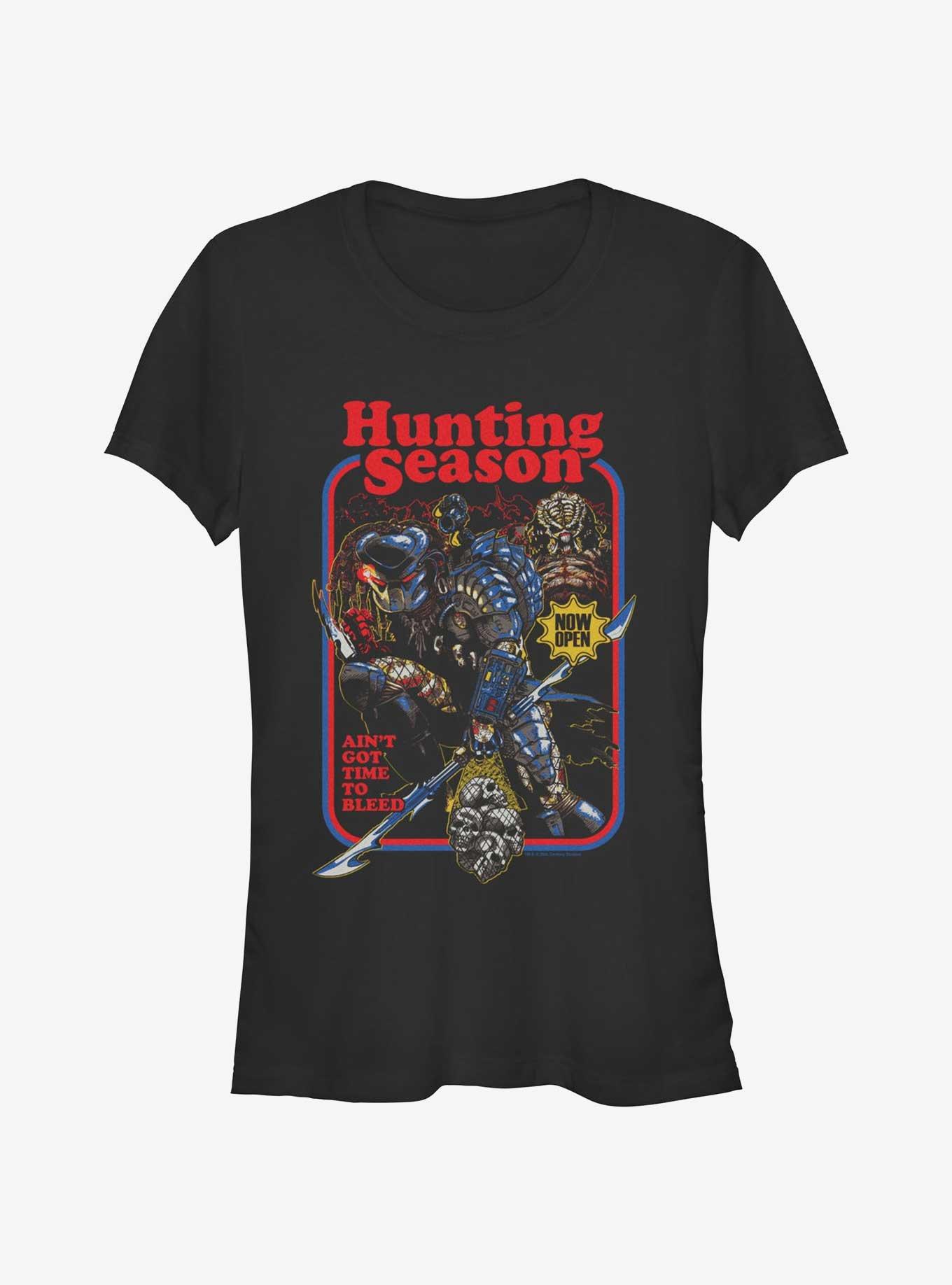 Alien Hunting Season Girls T-Shirt, BLACK, hi-res