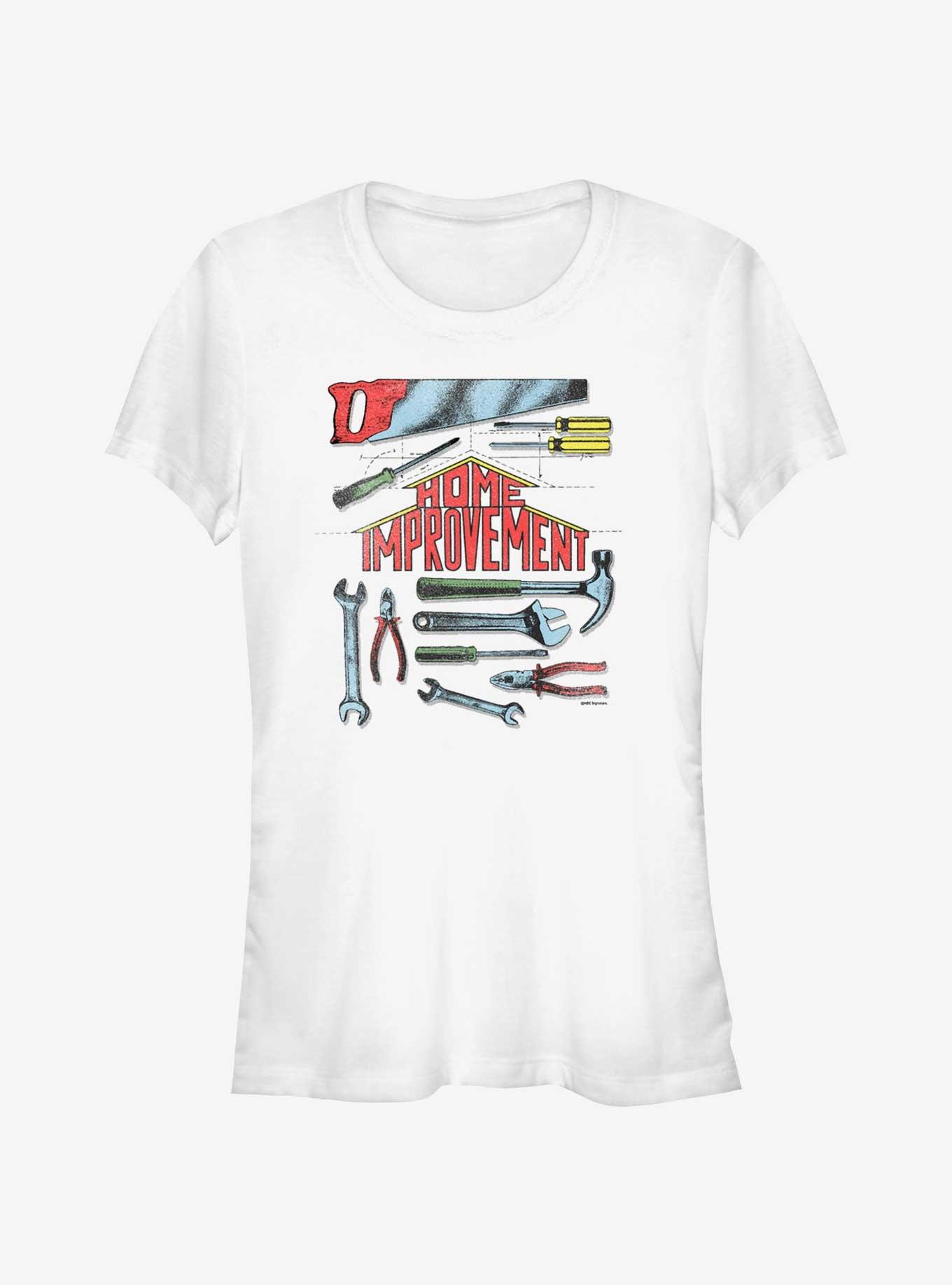 Home Improvement Logo Tools Girls T-Shirt, , hi-res