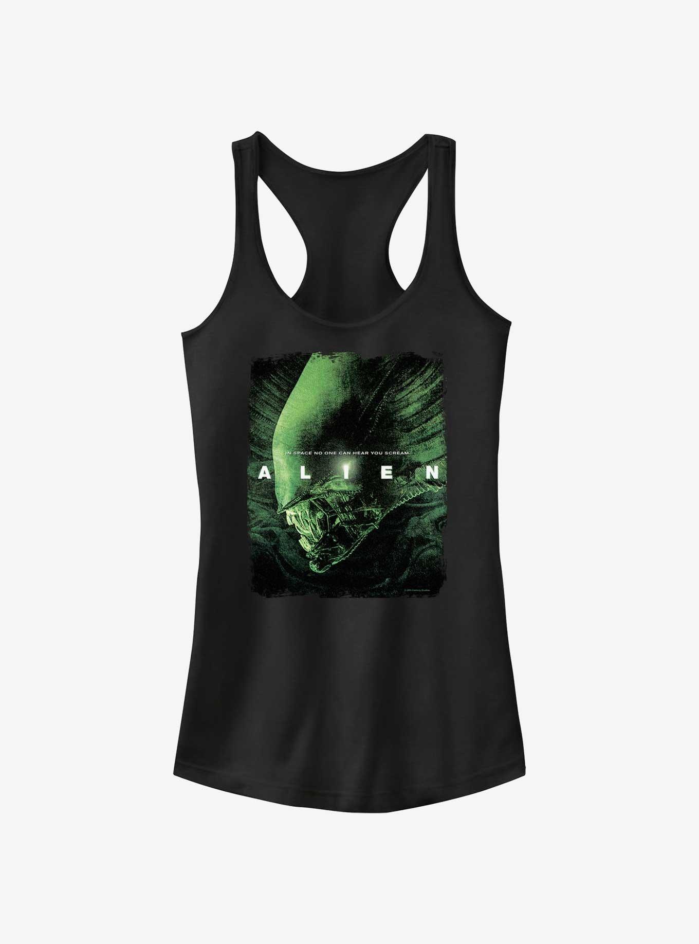 Alien No One Can Hear You Scream Girls Tank, BLACK, hi-res