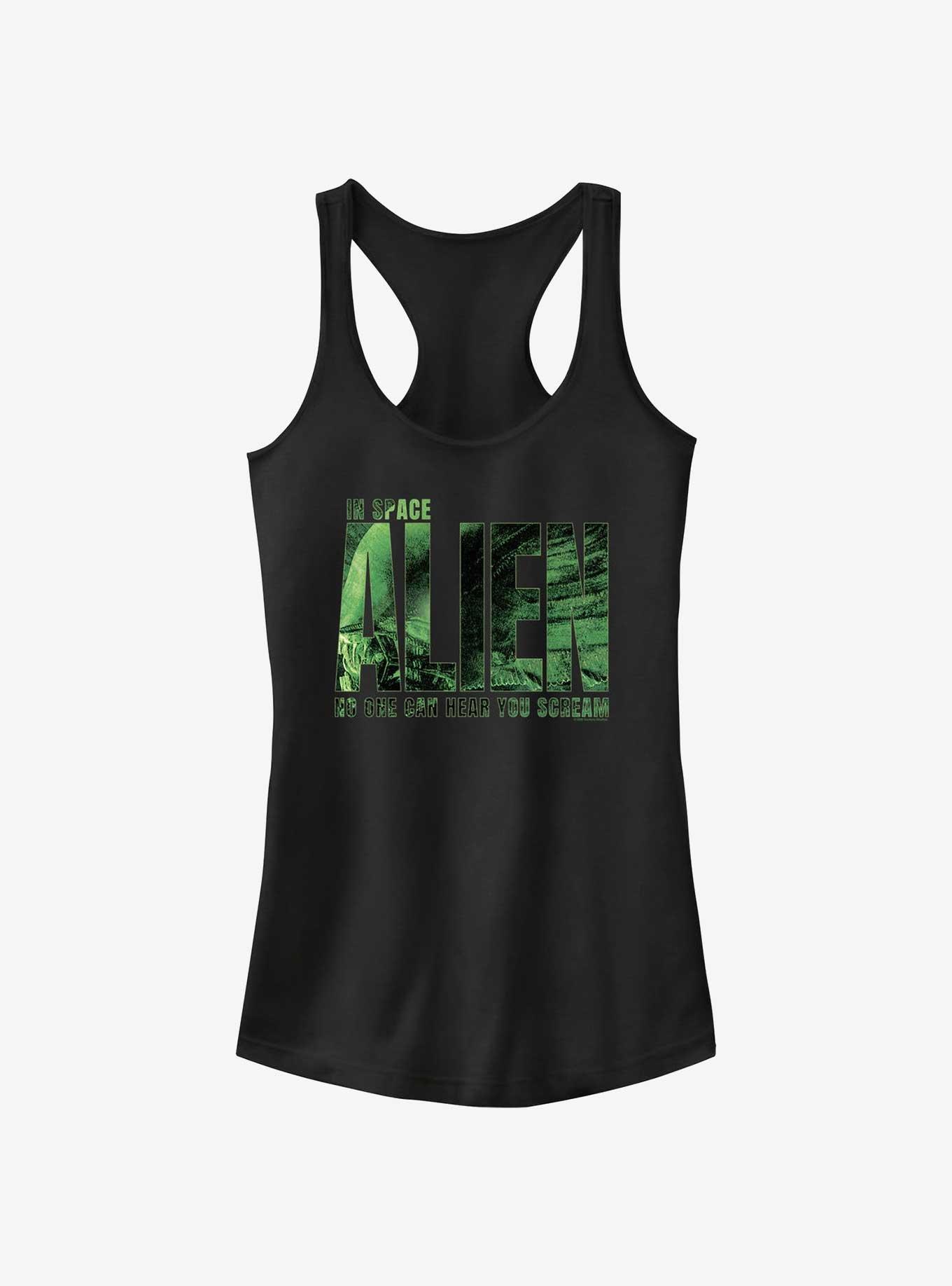Alien In Space No One Can Hear You Scream Girls Tank, BLACK, hi-res