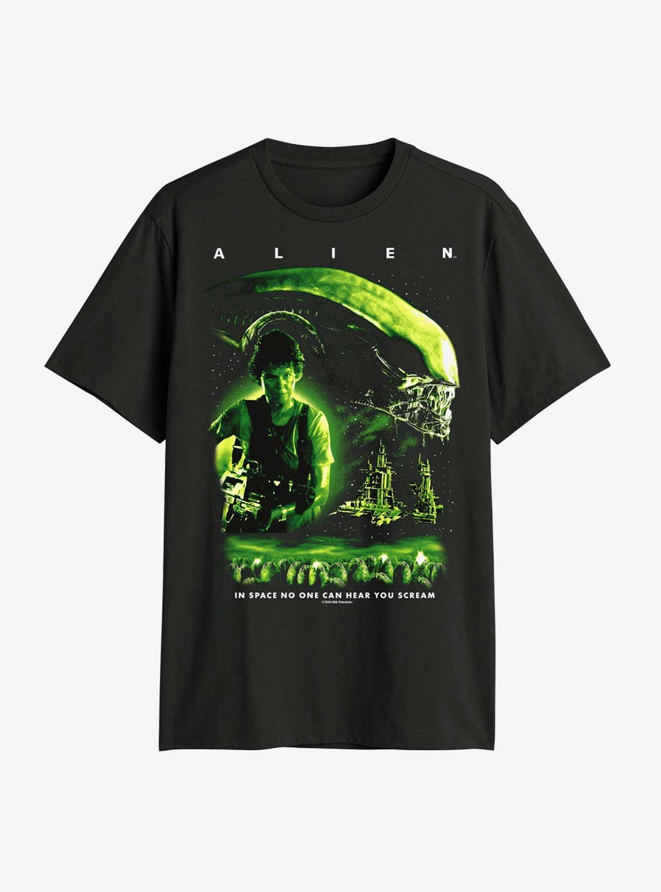 Alien Retro Poster T-Shirt, , hi-res