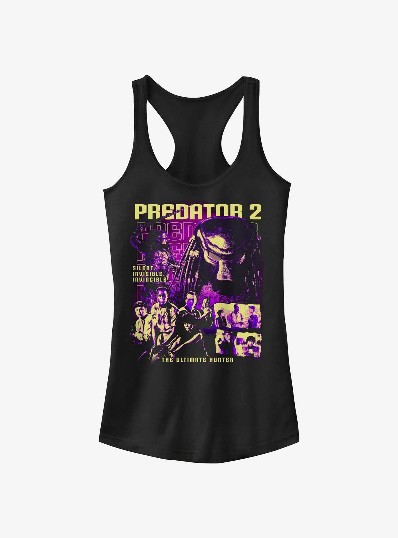 Alien Vintage Collage Girls Tank, BLACK, hi-res