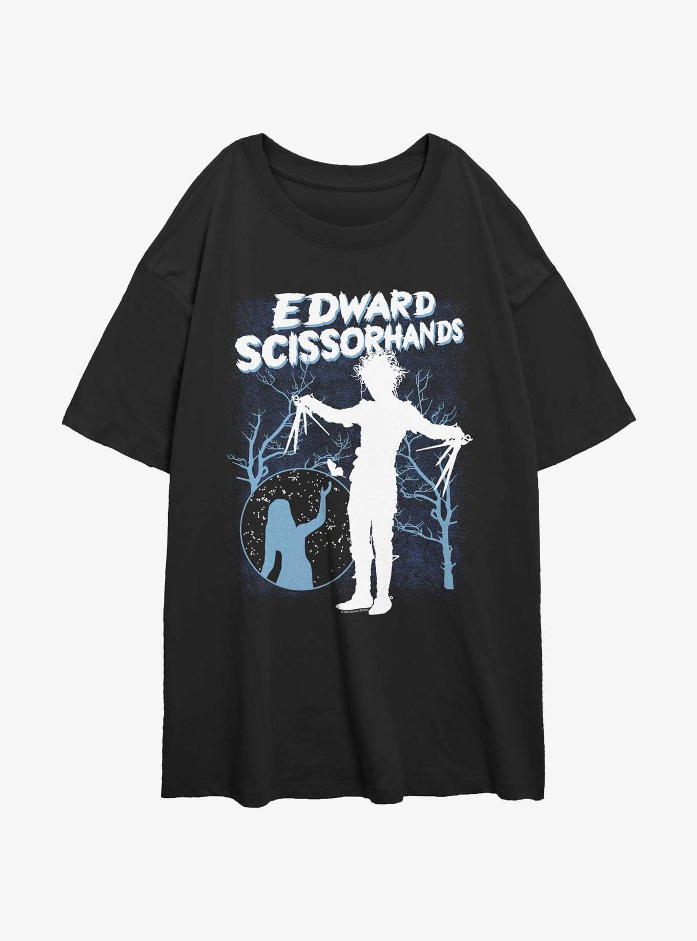 Edward Scissorhands Snowy Night Girls Oversized T-Shirt, , hi-res