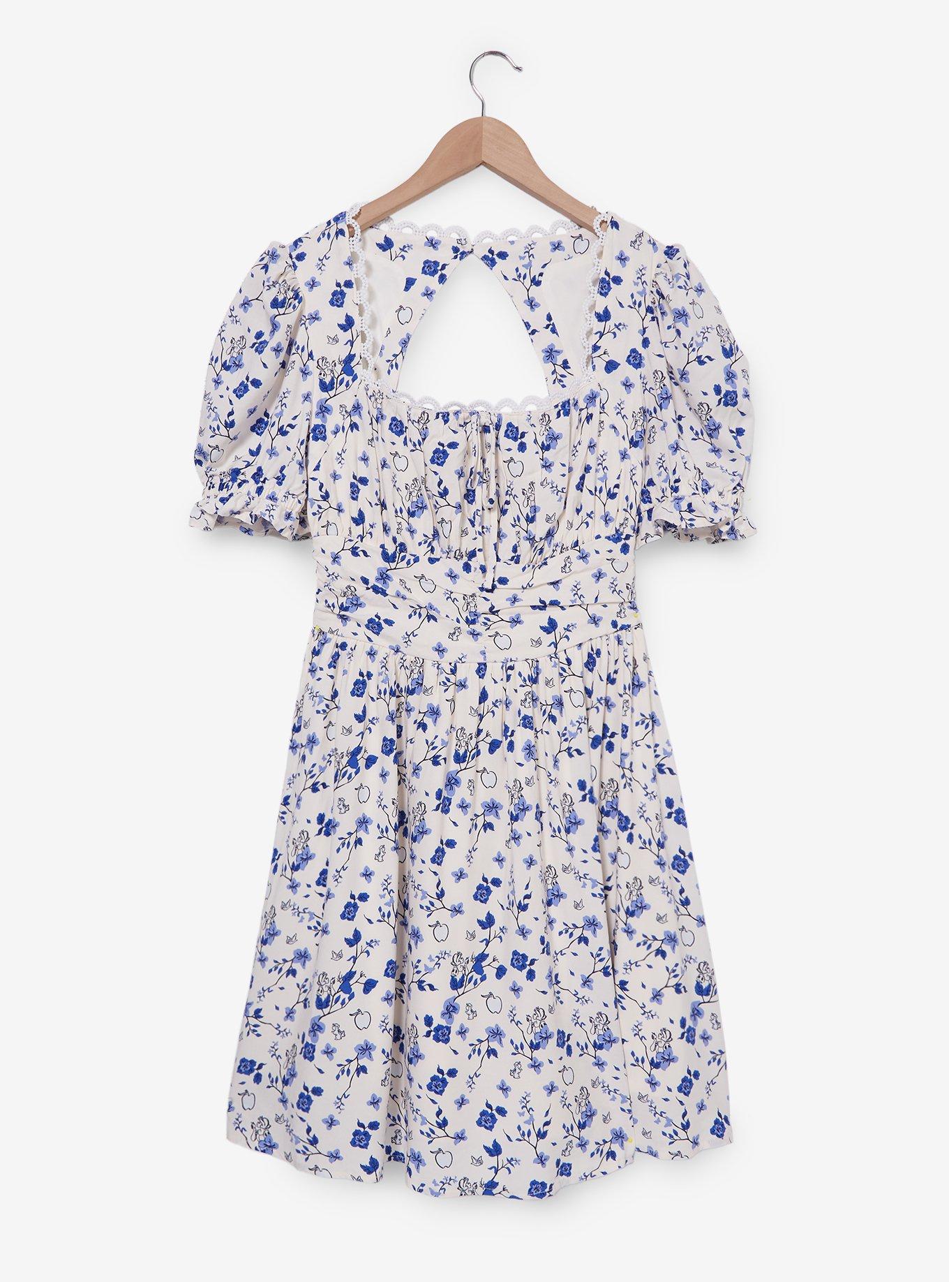 Disney Snow White and the Seven Dwarfs Floral Allover Print Dress — BoxLunch Exclusive, , hi-res