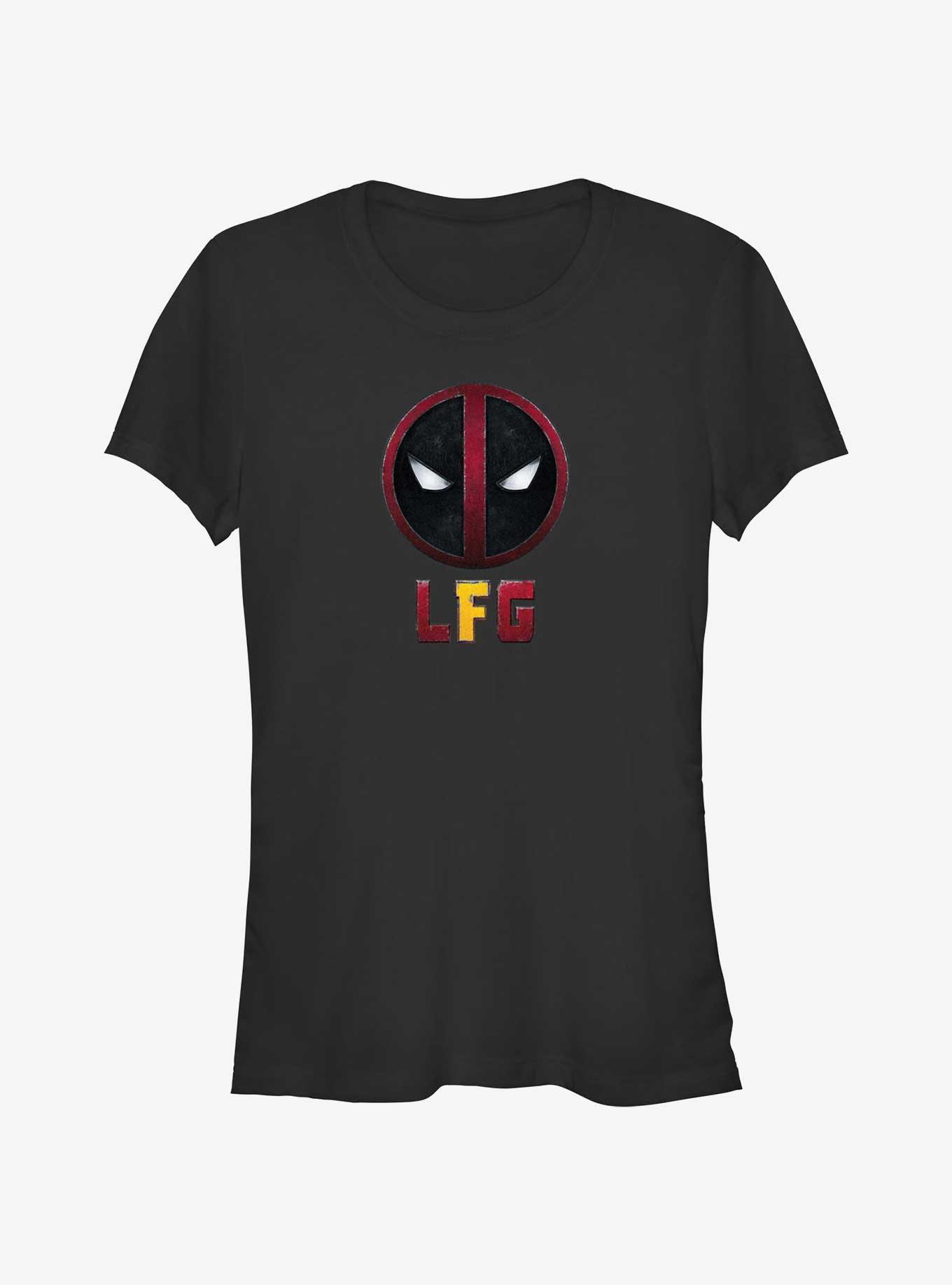 Deadpool & Wolverine LFG Deadpool Mask Girls T-Shirt, BLACK, hi-res