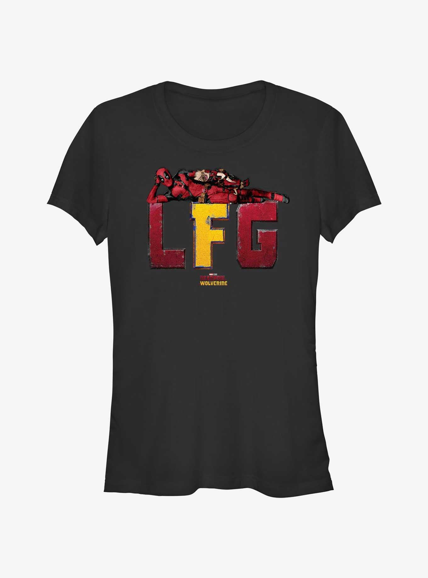 Deadpool & Wolverine LFG Relaxed With Dogpool Girls T-Shirt