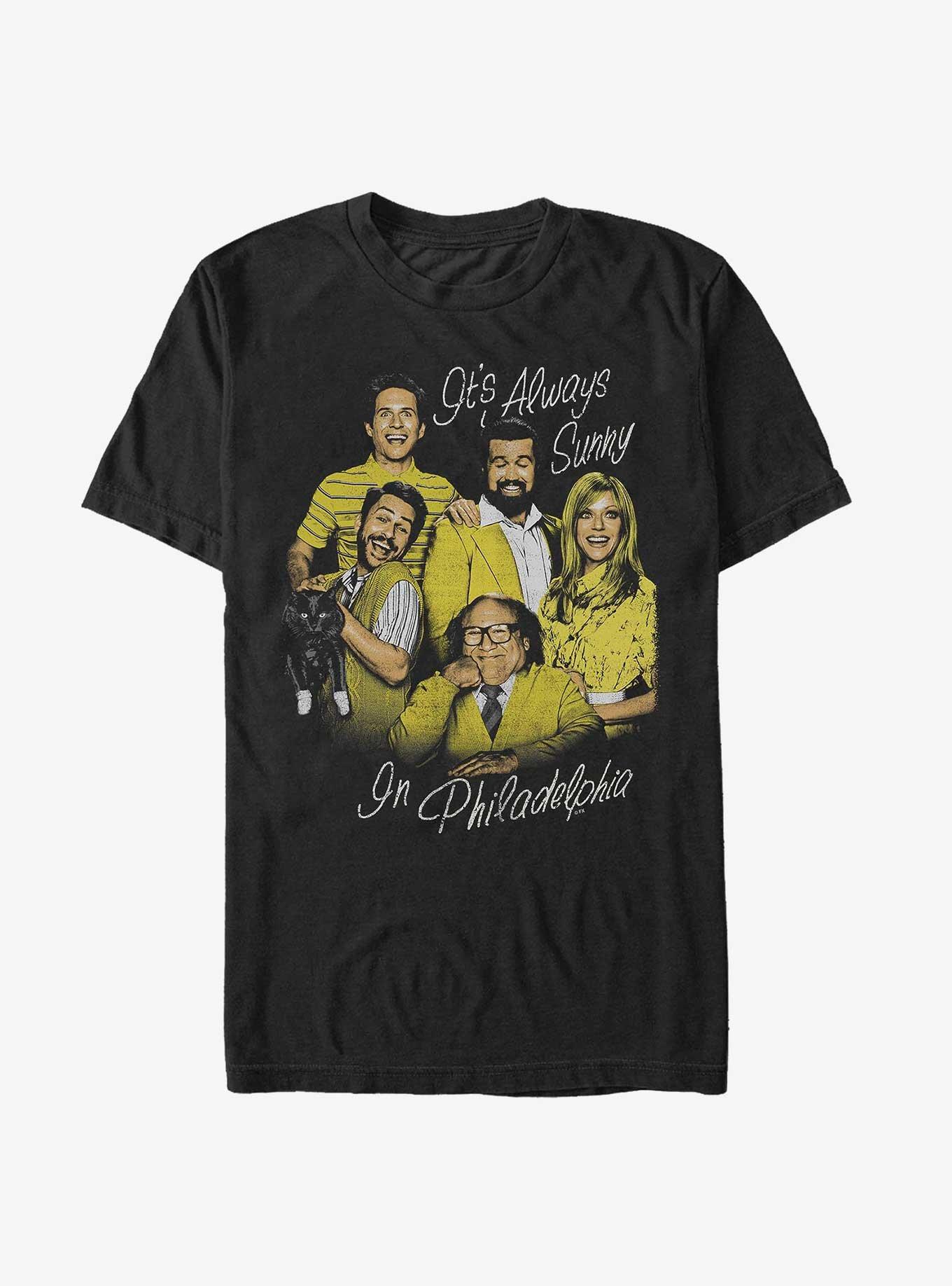 It's Always Sunny In Philadelphia The Gang T-Shirt, BLACK, hi-res