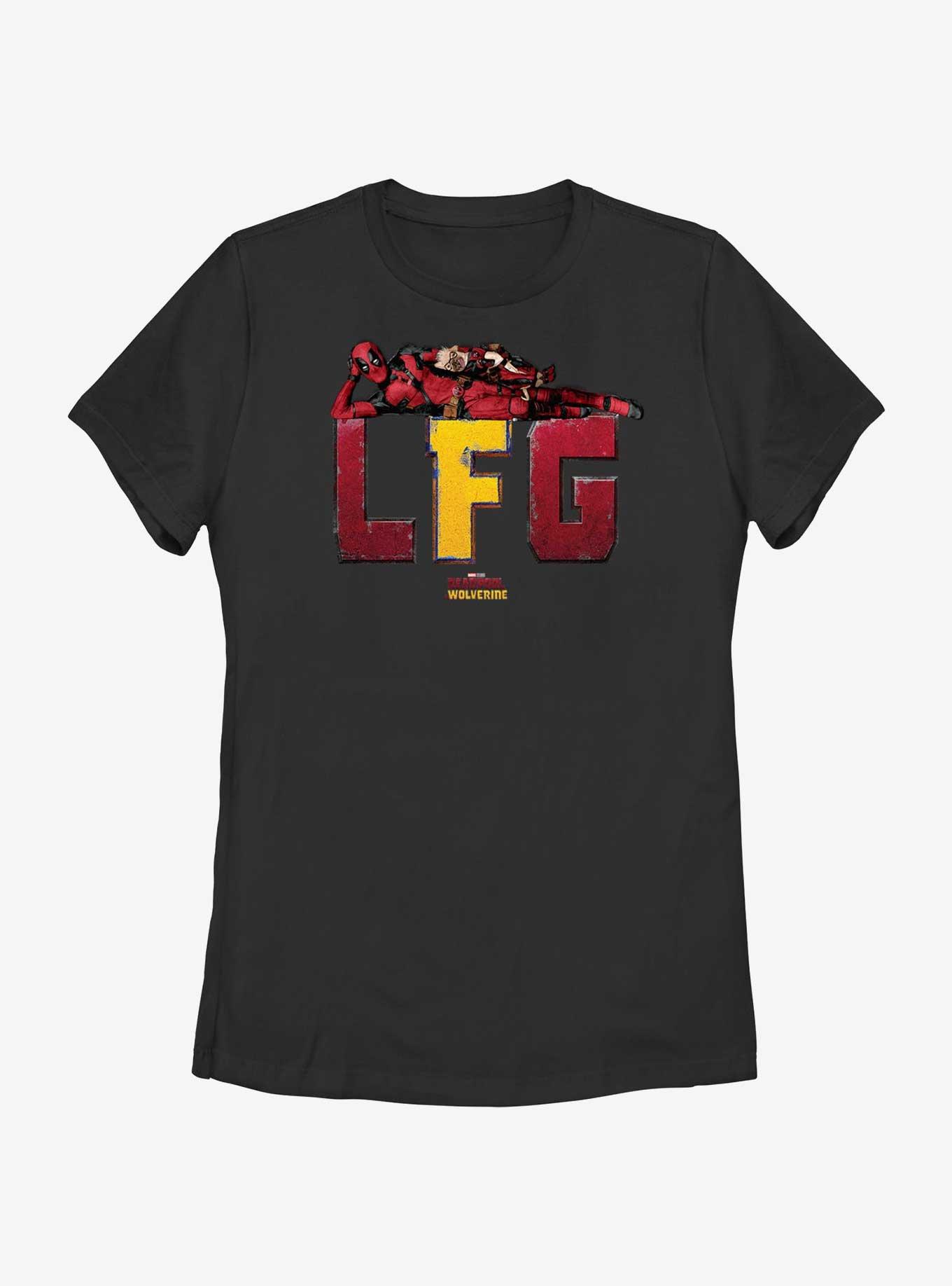 Deadpool & Wolverine LFG Relaxed With Dogpool Womens T-Shirt, , hi-res