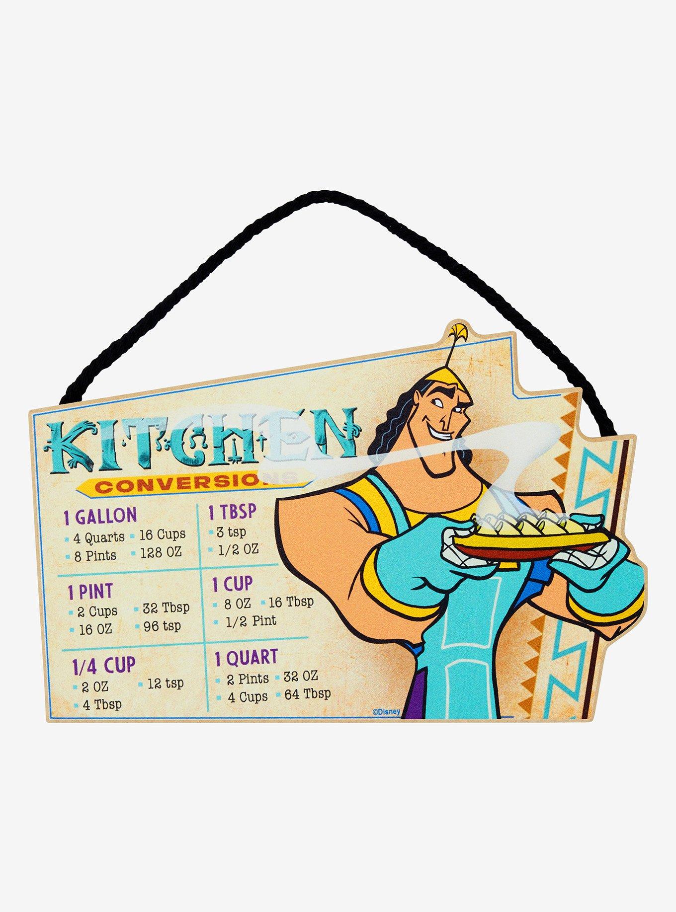 Disney The Emperor's New Groove Kronk Kitchen Conversion Chart Wall Sign - BoxLunch Exclusive, , hi-res