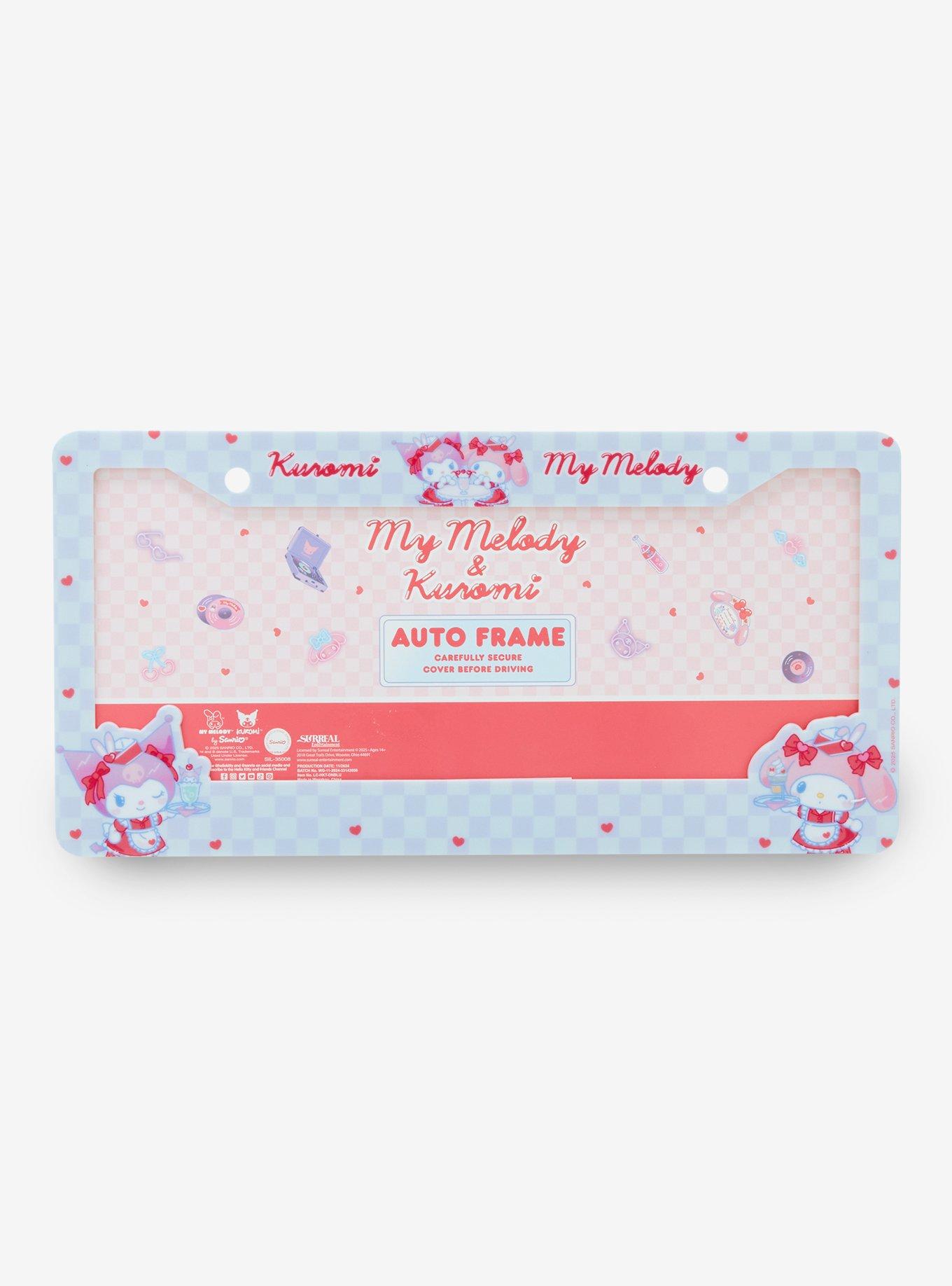 Sanrio My Melody & Kuromi Diner Licence Plate Frame — BoxLunch Exclusive, , hi-res