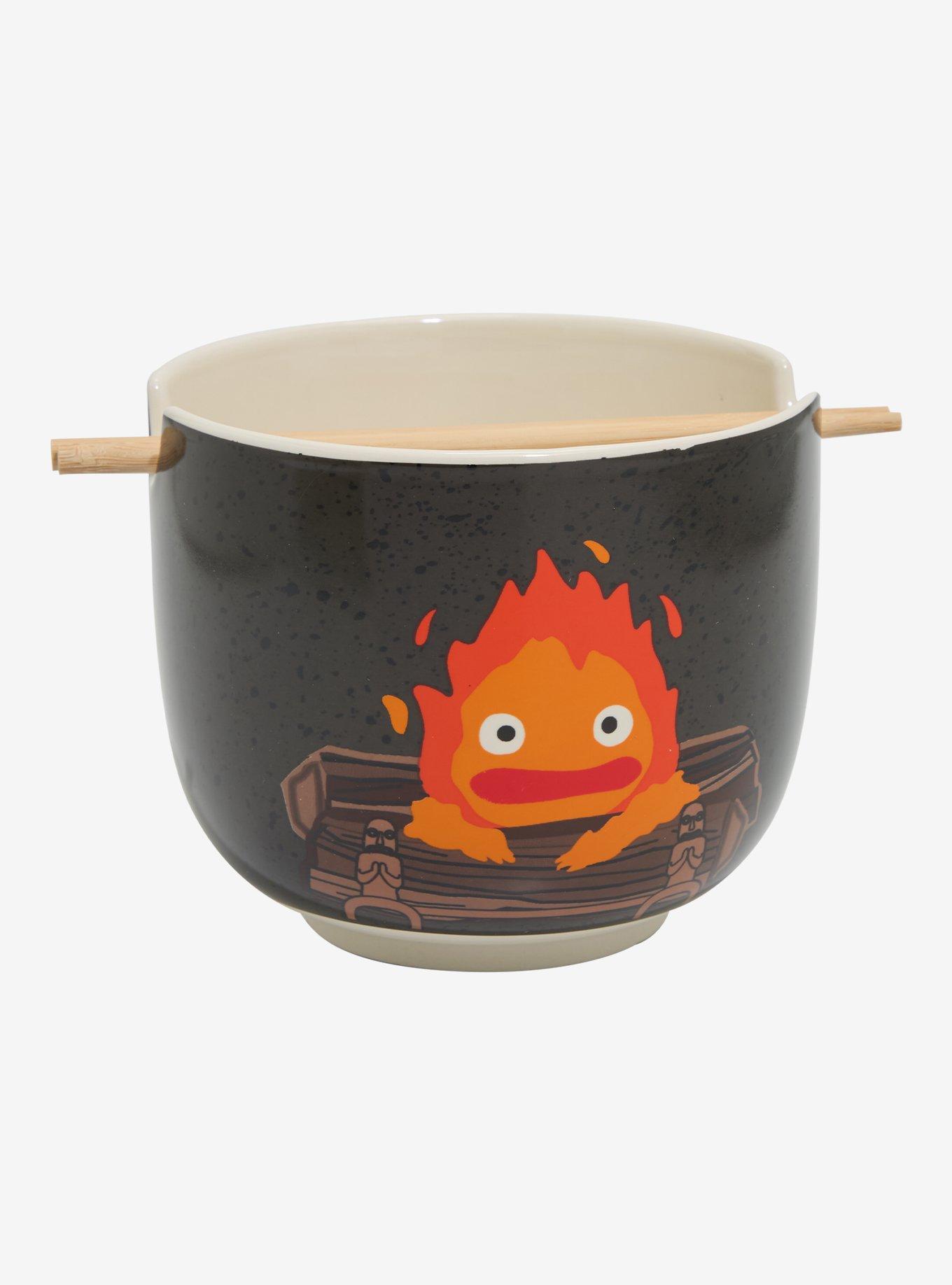 Studio Ghibli® Howl's Moving Castle Calcifer Ramen Bowl with Chopsticks - BoxLunch Exclusive, , hi-res