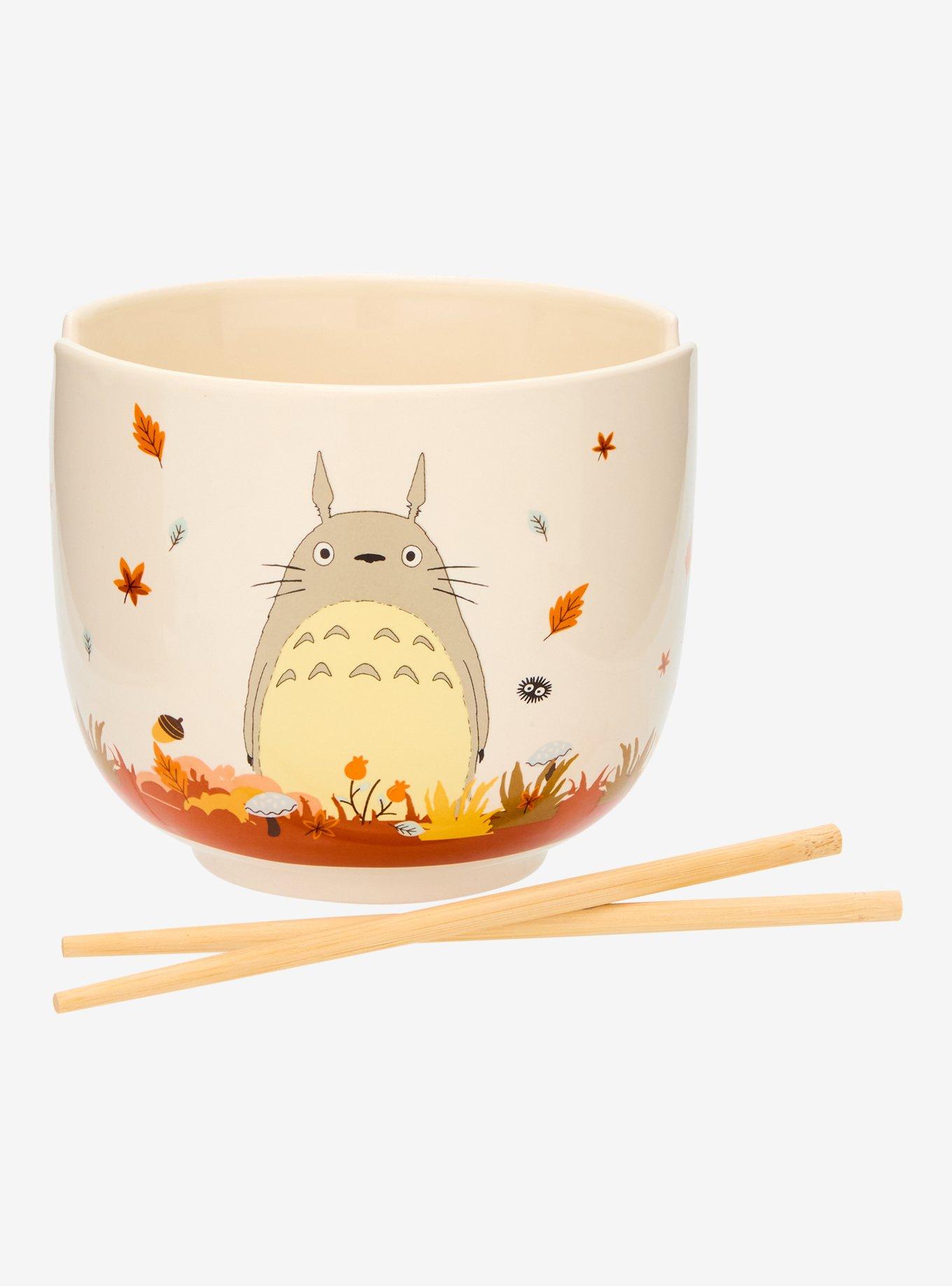 Studio Ghibli® My Neighbor Totoro Fall Leaves Ramen Bowl With Chopsticks — BoxLunch Exclusive, , hi-res