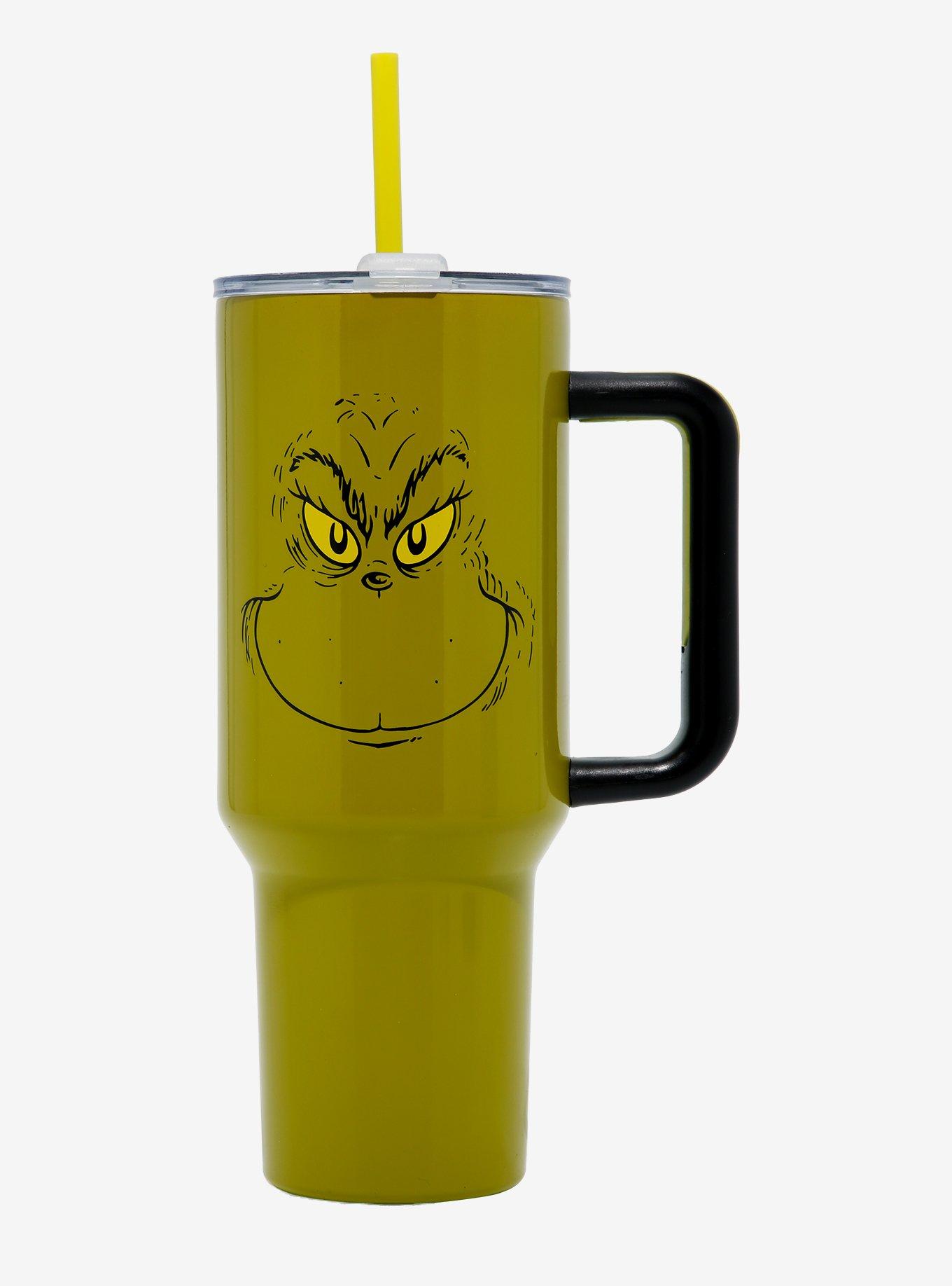 How the Grinch Stole Christmas The Grinch Stainless Steel Travel Mug and Straw, , hi-res