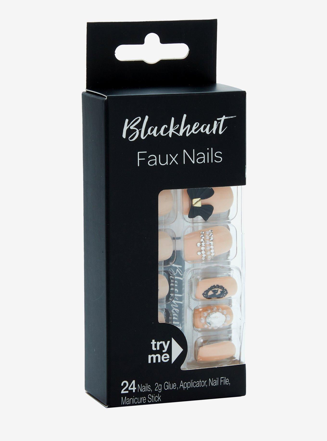 Blackheart Nude Coquette Press-On Nail Set, , hi-res