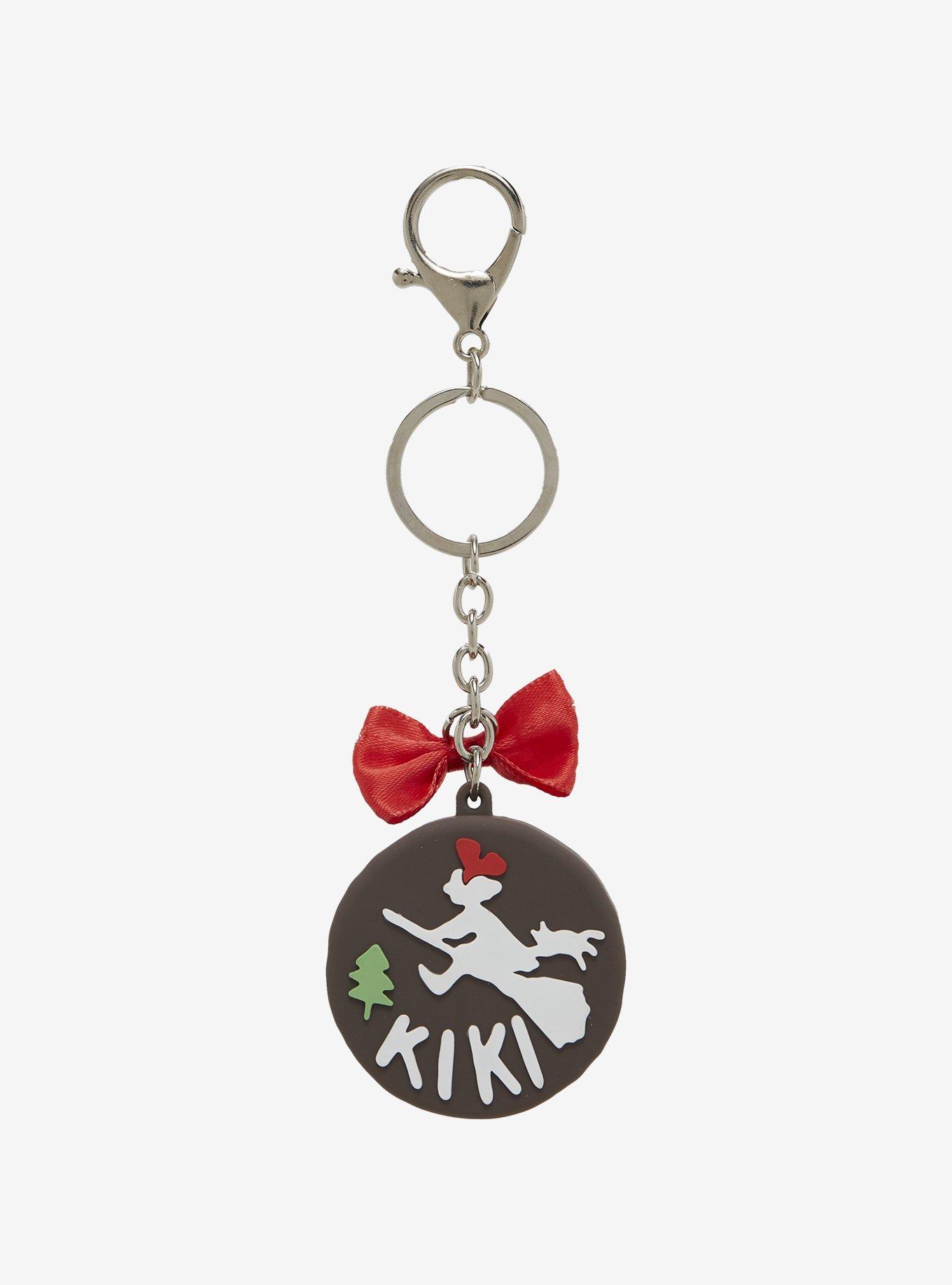 Studio Ghibli&reg; Kiki's Delivery Service Kiki Cake & Red Bow Keychain, , hi-res