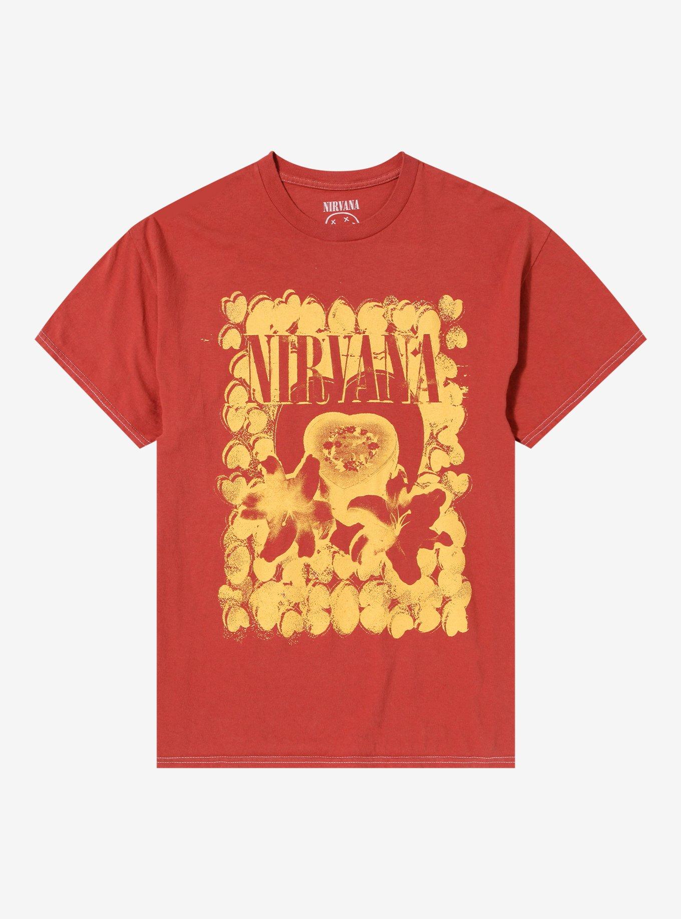 Nirvana Heart-Shaped Box Orange T-Shirt