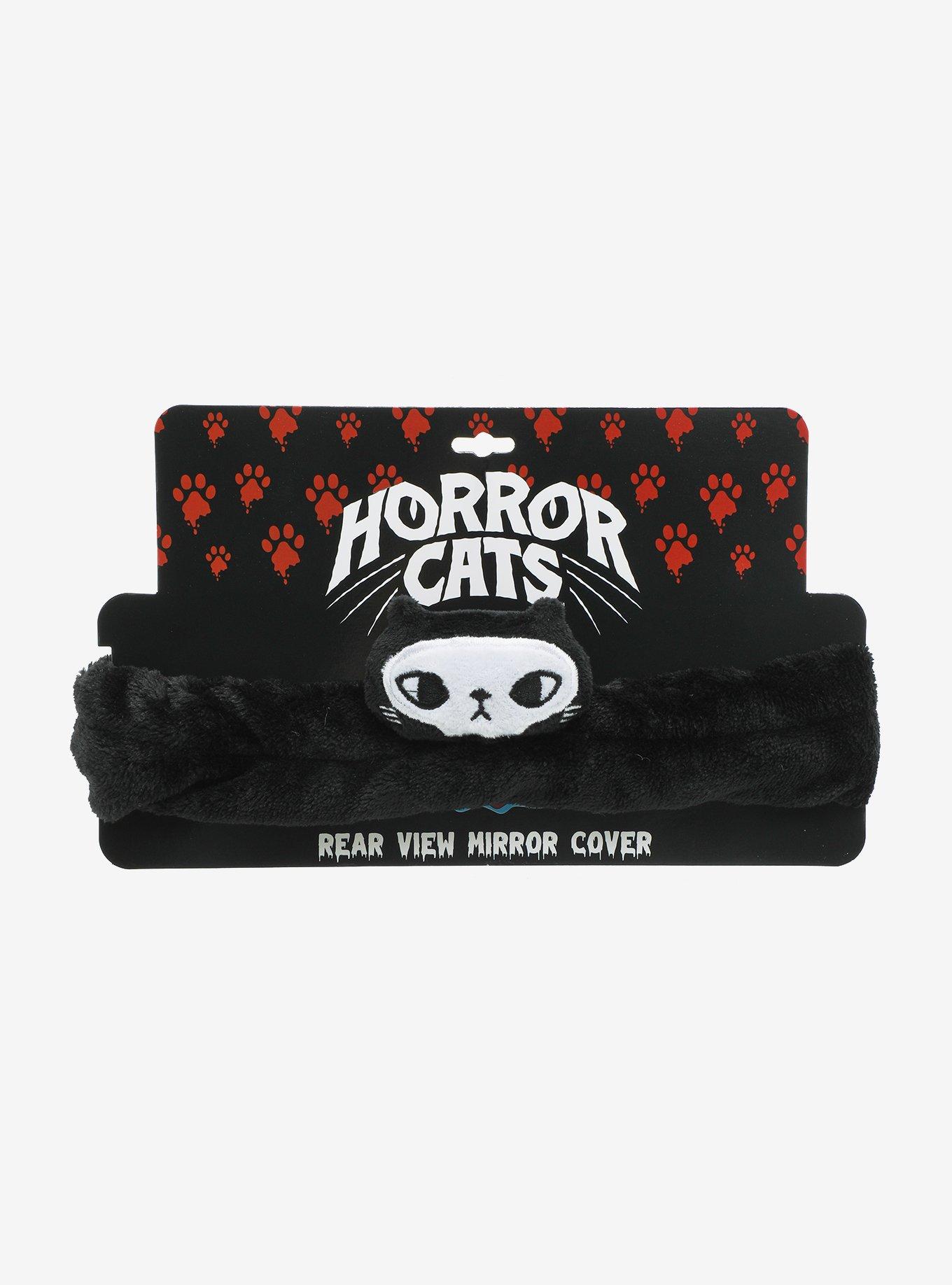 Skeleton Cat Plush Rearview Mirror Cover, , hi-res