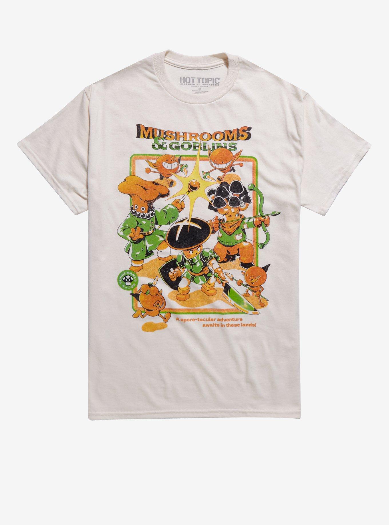 Mushrooms & Goblins T-Shirt By Ilustrata, , hi-res