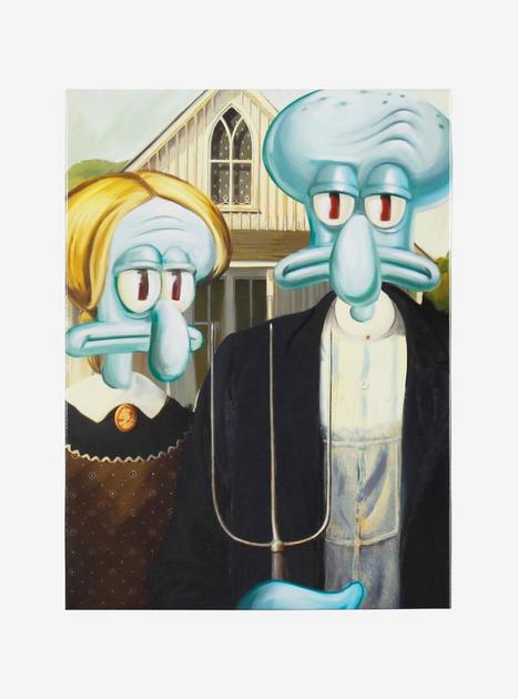 SpongeBob SquarePants Squidward Ancestor Portrait Wall Art Hot Topic