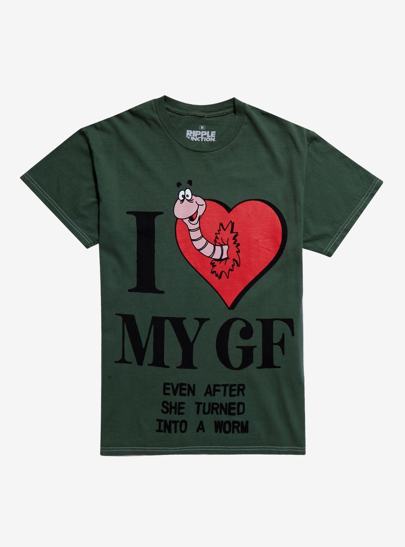 I Heart My Worm Girlfriend T-Shirt, , hi-res