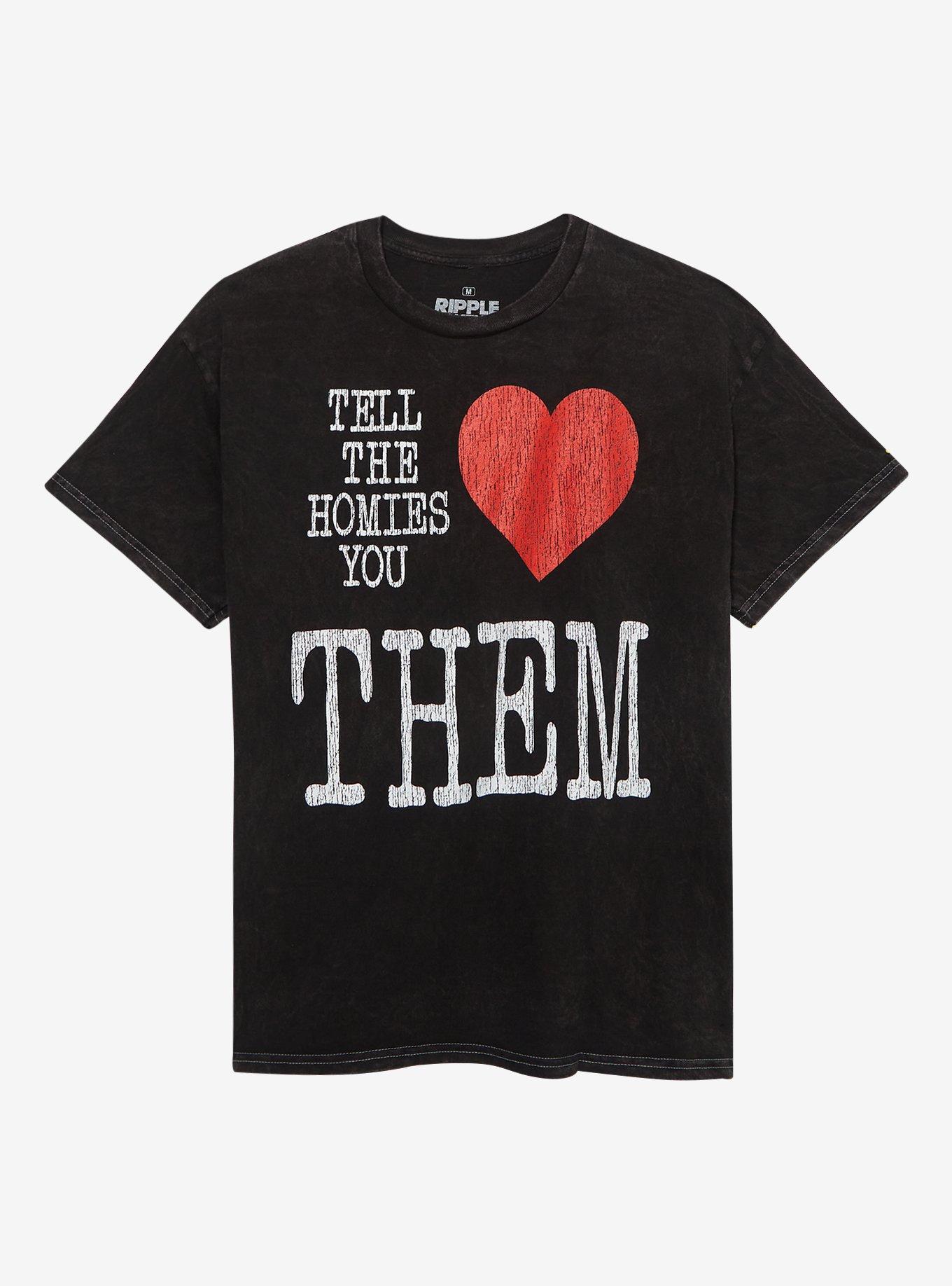 Love Your Homies T-Shirt, BLACK, hi-res