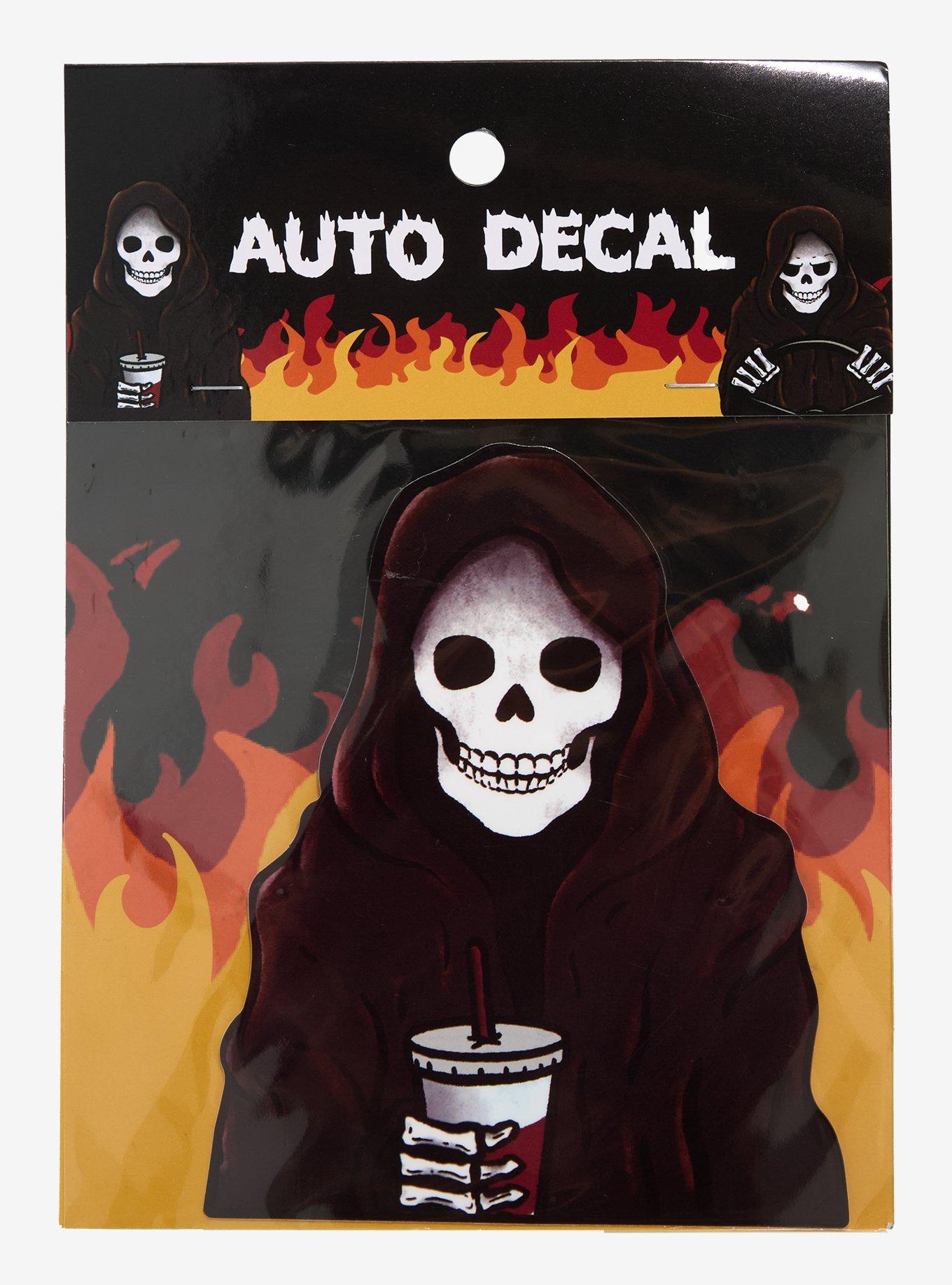 Grim Reaper Drink Car Decal, , hi-res