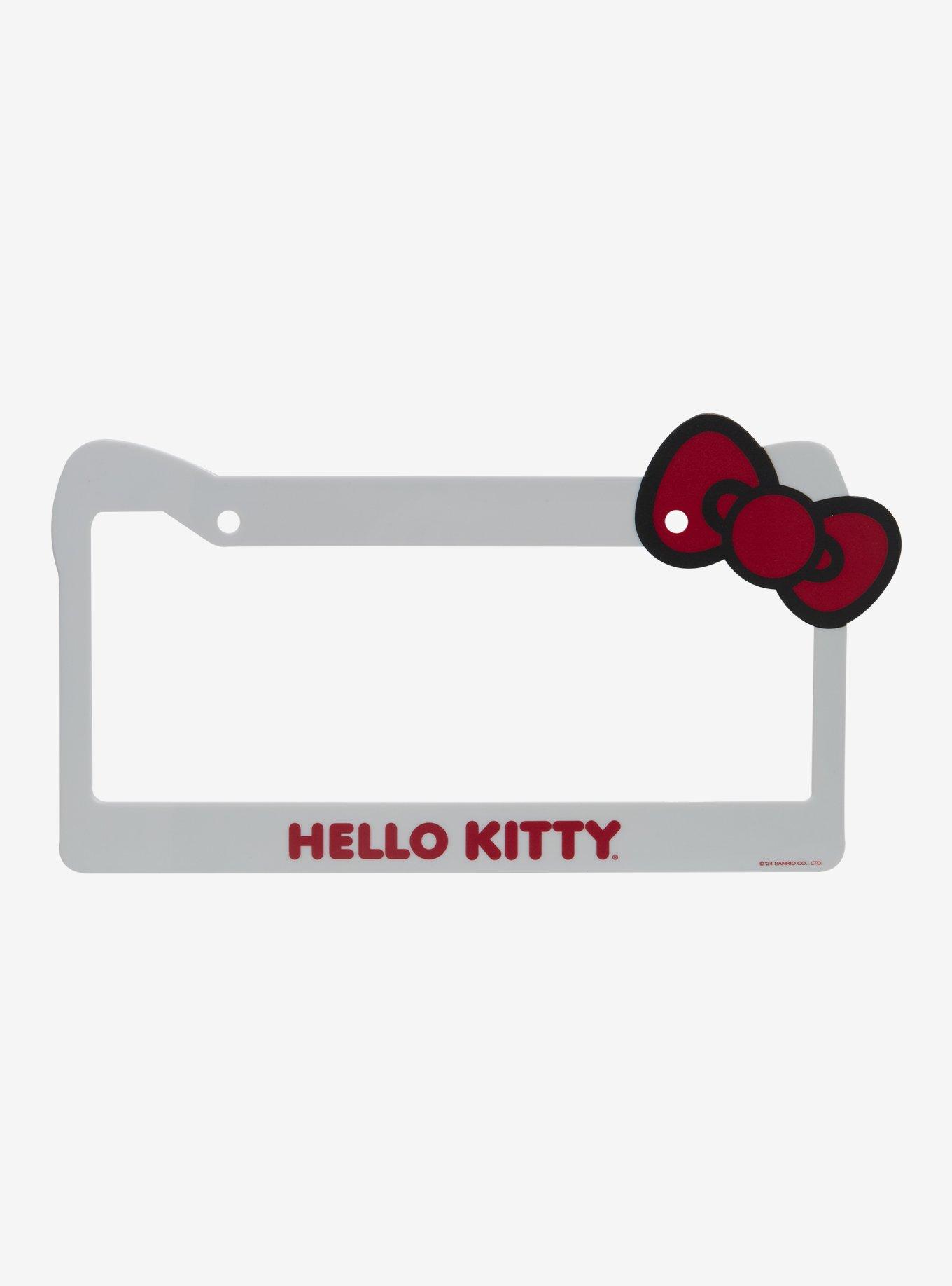 Hello Kitty Ears & Bow License Plate Frame, , hi-res