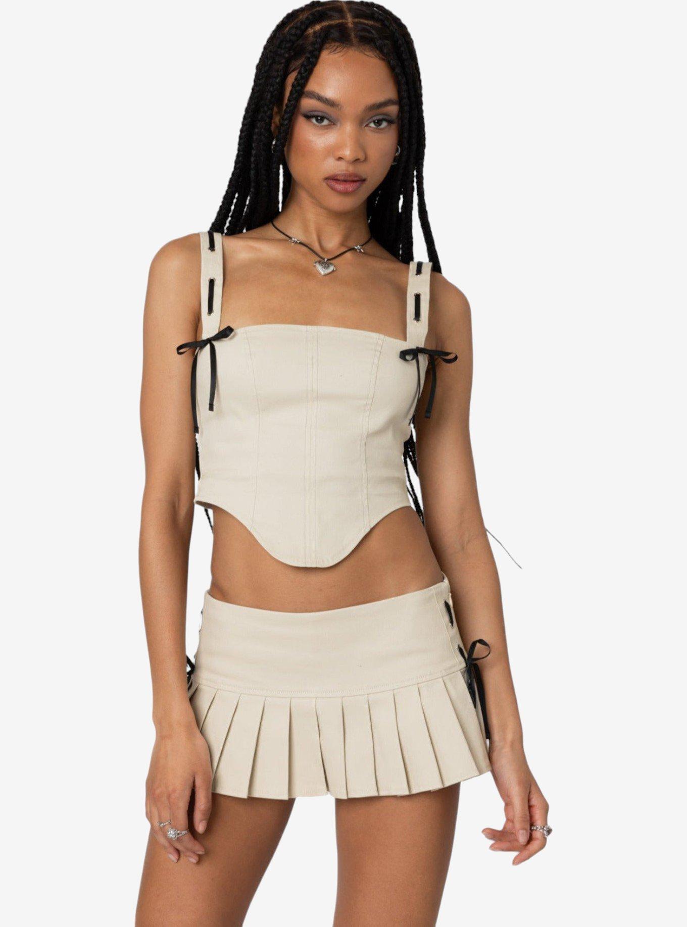 Edikted Margaret Ribbon Corset | Hot Topic