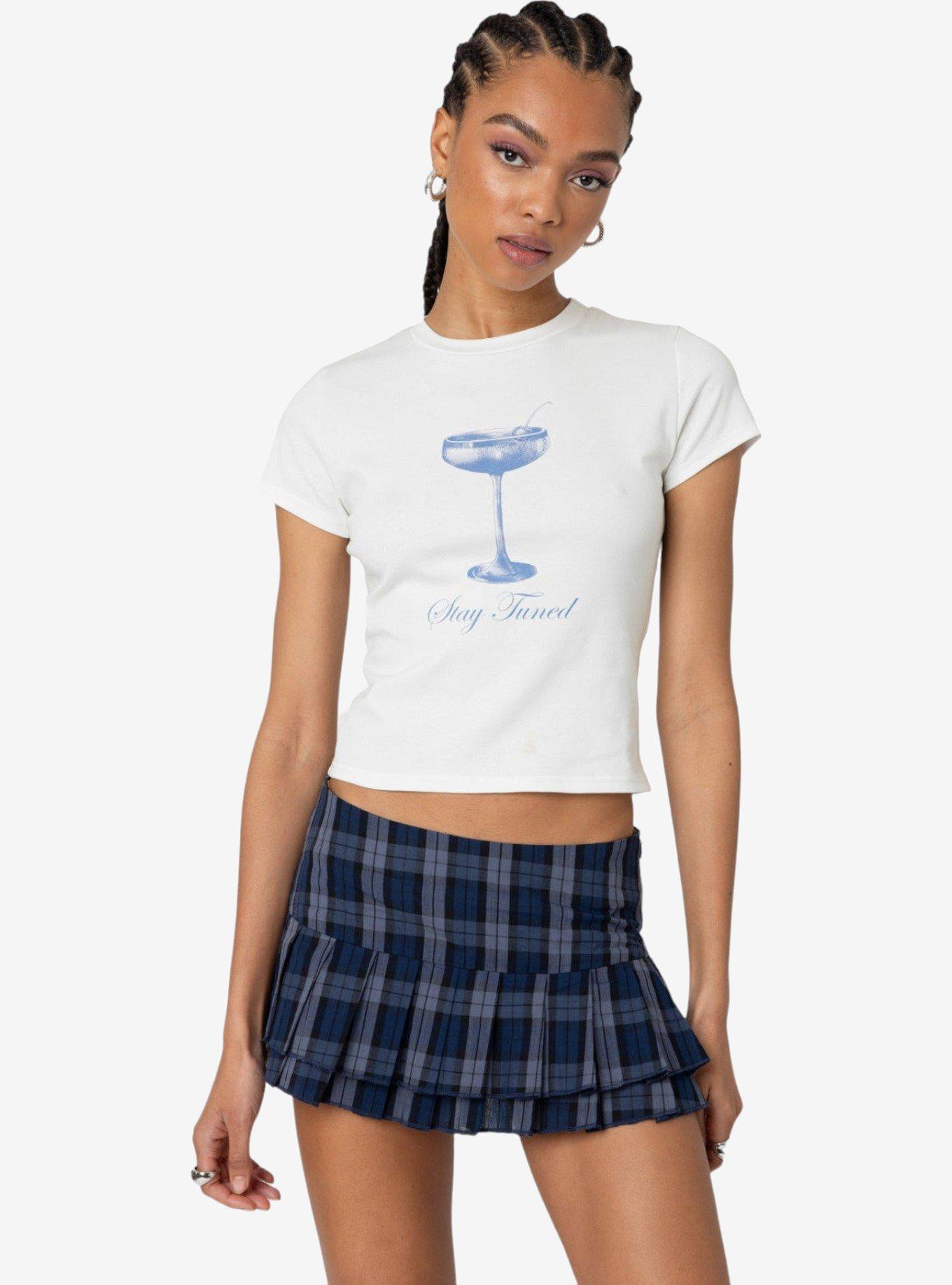 Edikted Tuned In T Shirt, BRIGHT WHITE, hi-res