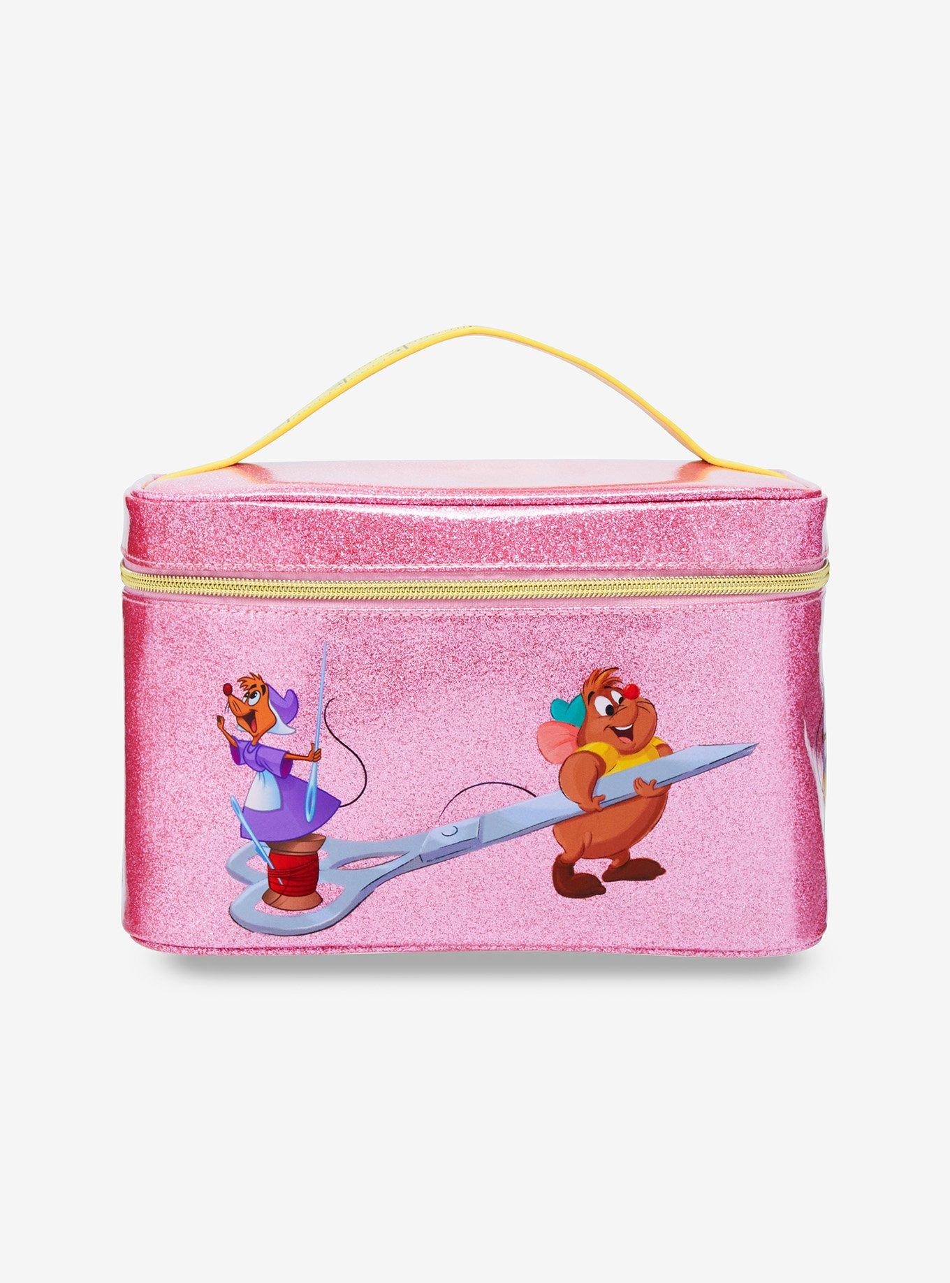 Disney Cinderella Mice at Work Glitter Cosmetic Case, , hi-res