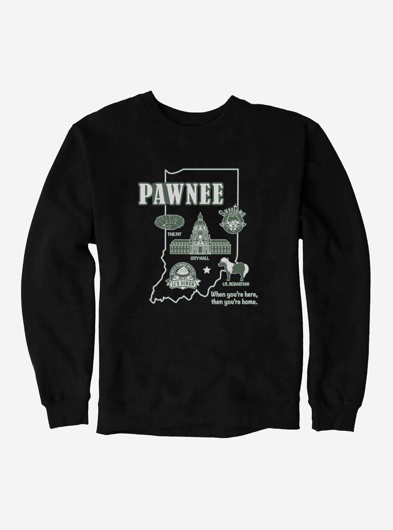 Parks And Recreation Pawnee Map Sweatshirt, , hi-res