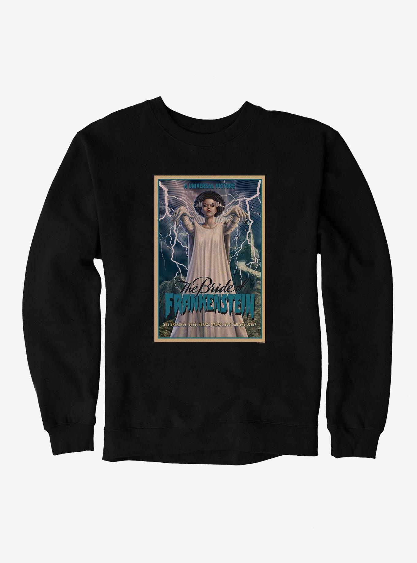 Universal Monsters Bride Of Frankenstein Can She Love? Sweatshirt, , hi-res