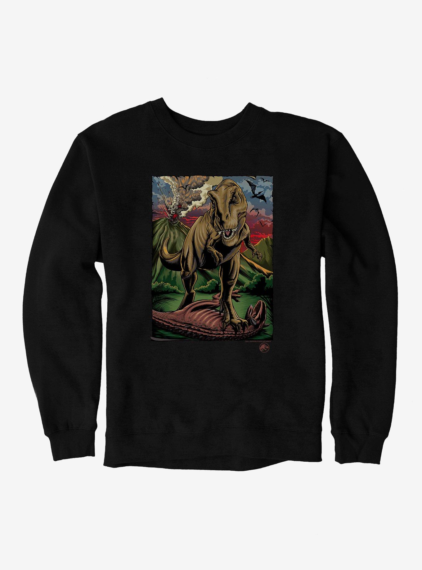 Jurassic World Volcano Explosion Sweatshirt, BLACK, hi-res