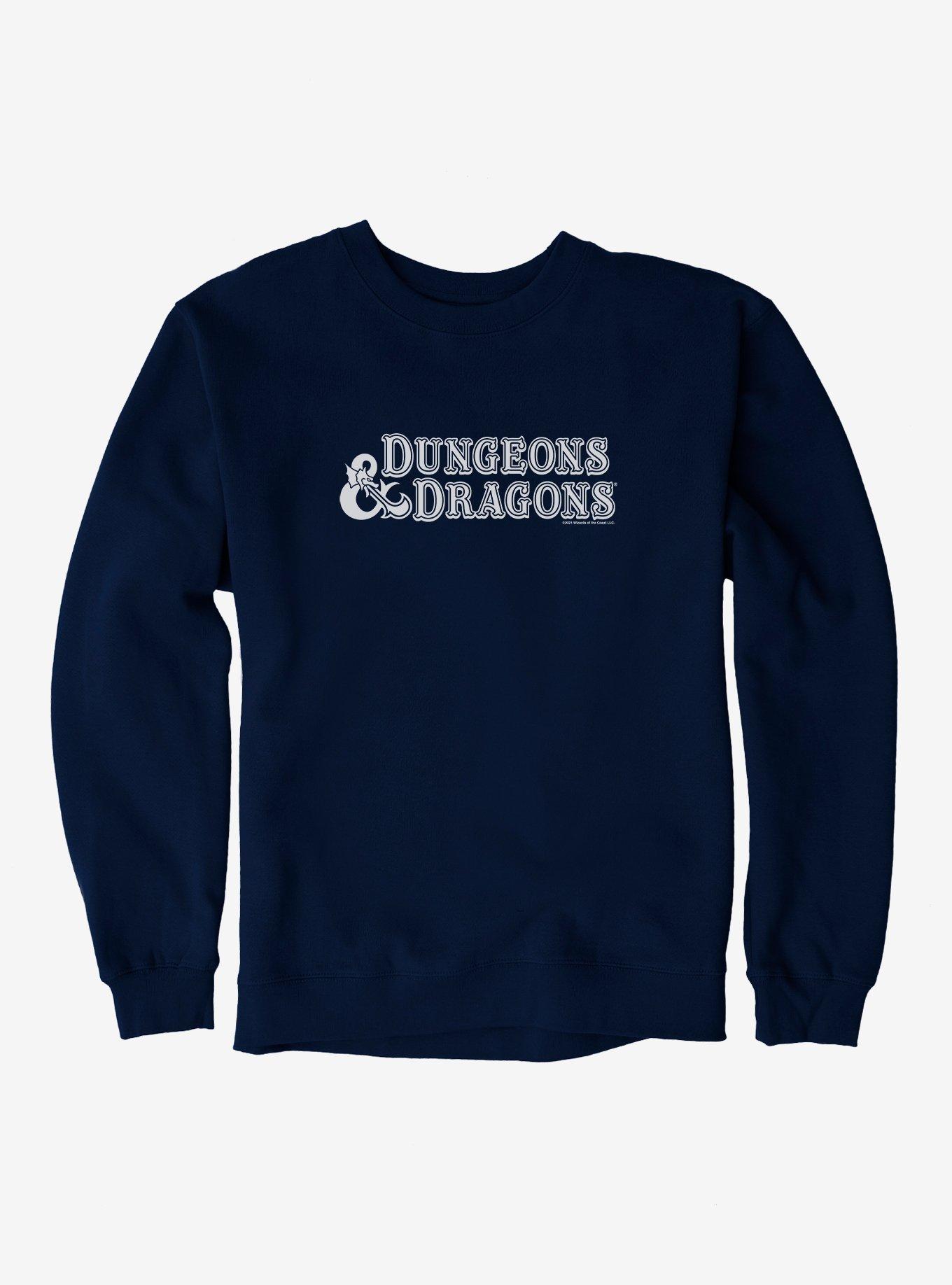 Dungeons & Dragons Classic Logo Sweatshirt, NAVY, hi-res