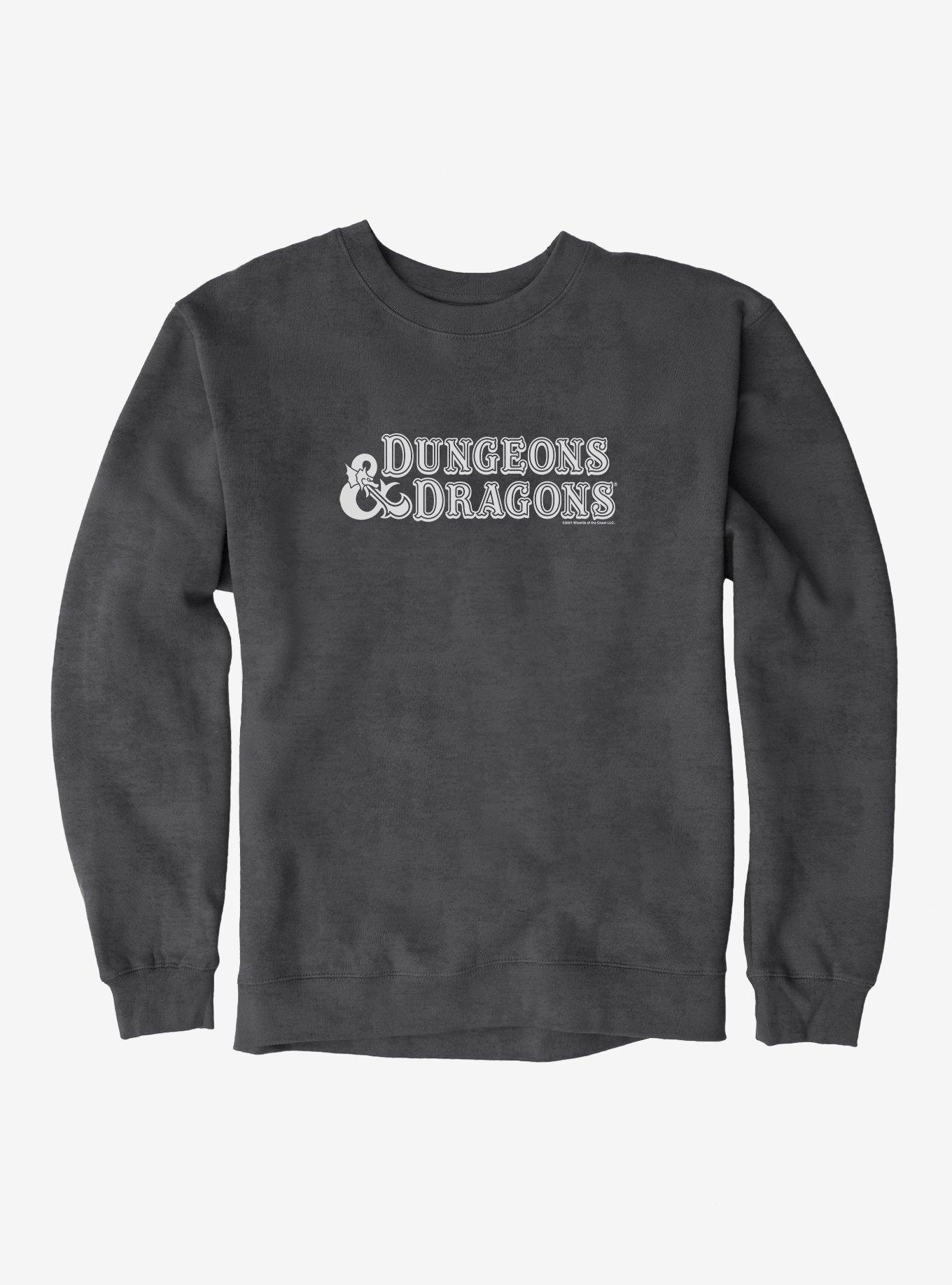 Dungeons & Dragons Classic Logo Sweatshirt, DARK HEATHER, hi-res