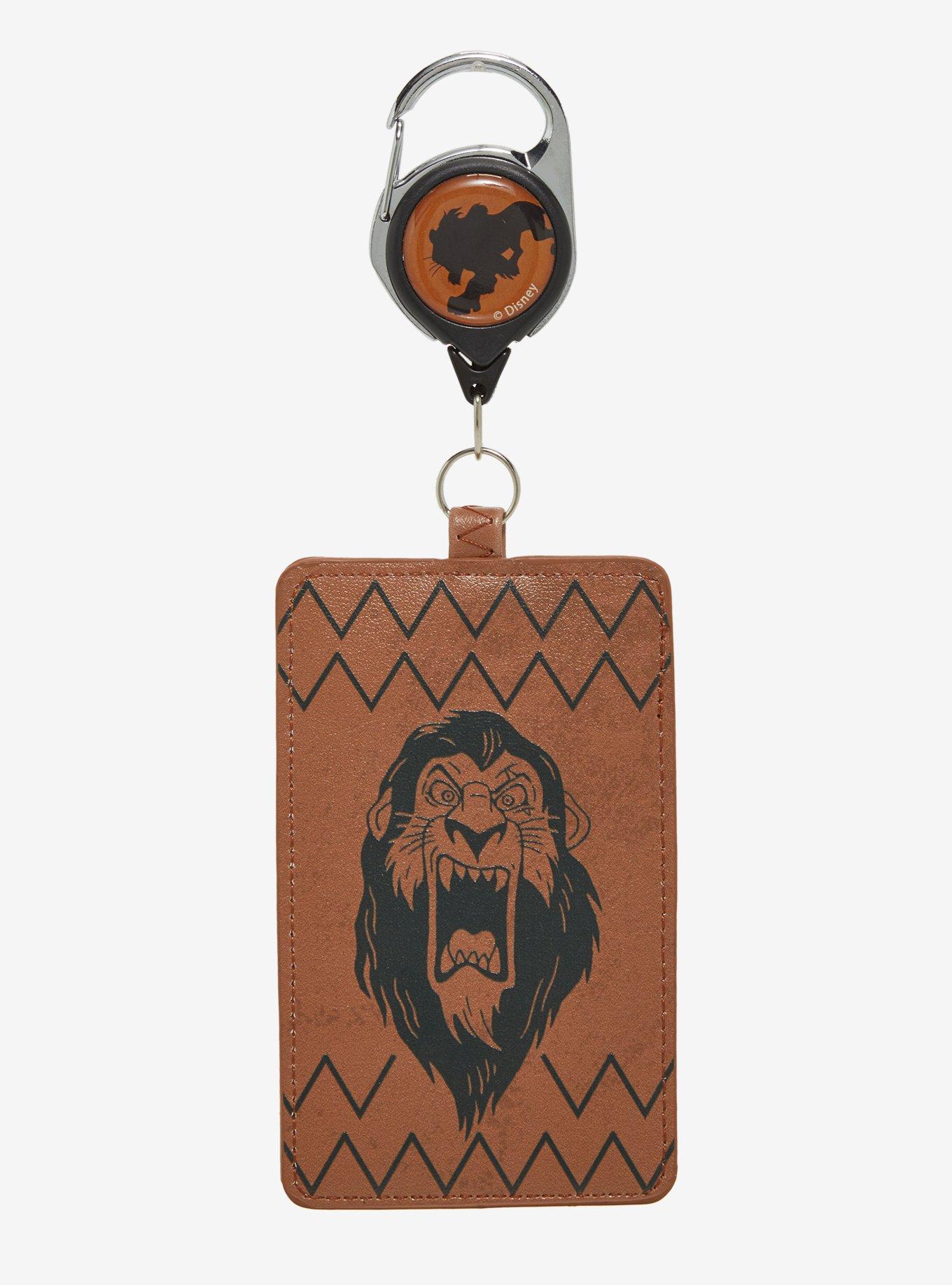 Loungefly Disney The Lion King Scar Retractable Leather Lanyard, , hi-res