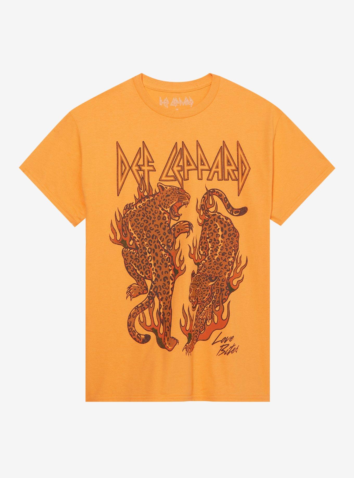 Def Leppard Love Bites Orange T-Shirt, , hi-res